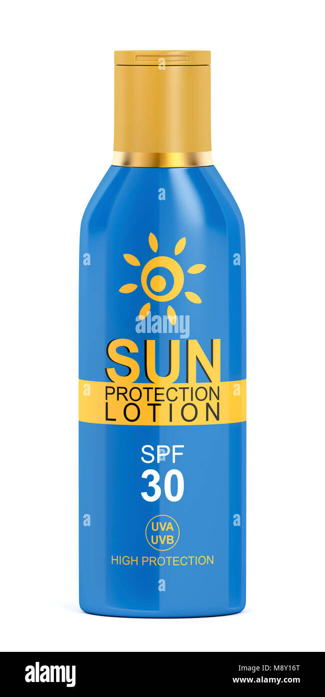 Sunscreen spf 30 Cut Out Stock Images & Pictures - Alamy