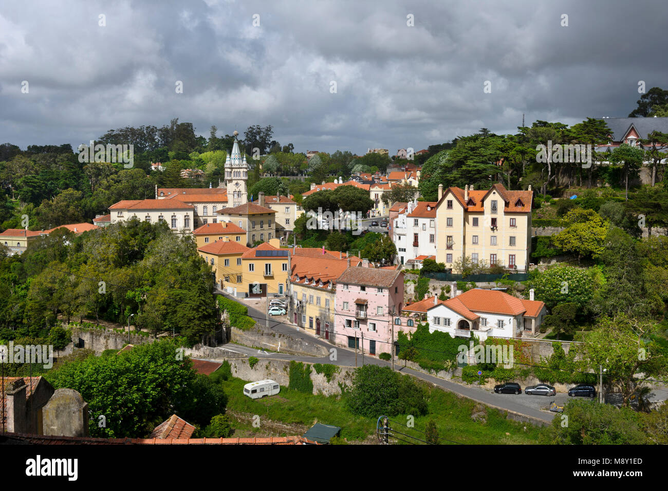 The town of Sintra, Portugal Stock Photo