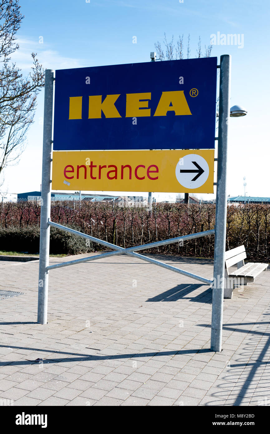 March 20th, 2018, Ballymun, Dublin, Ireland - IKEA Dublin store ...