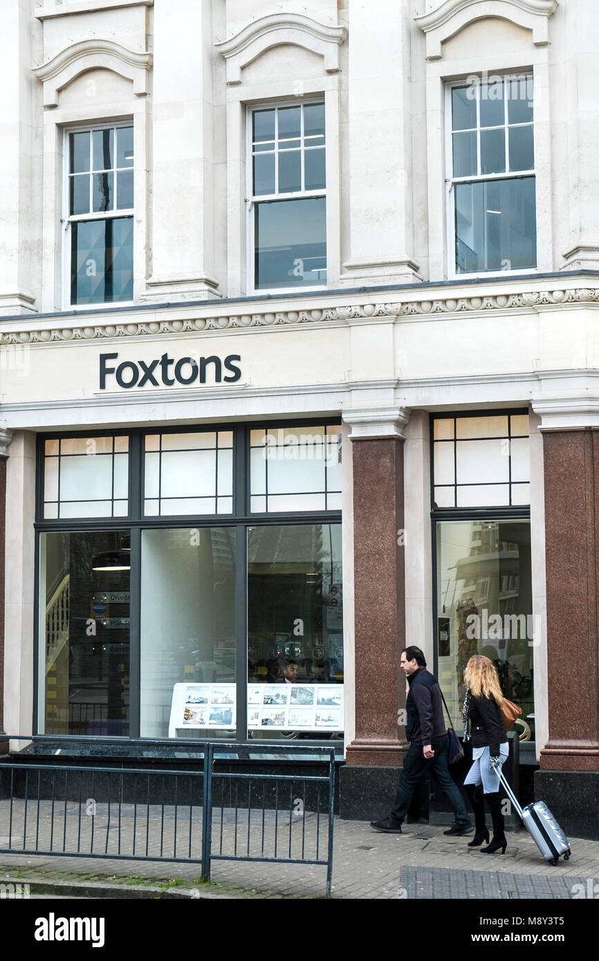 Foxtons Estate Agents in London Stock Photo Alamy