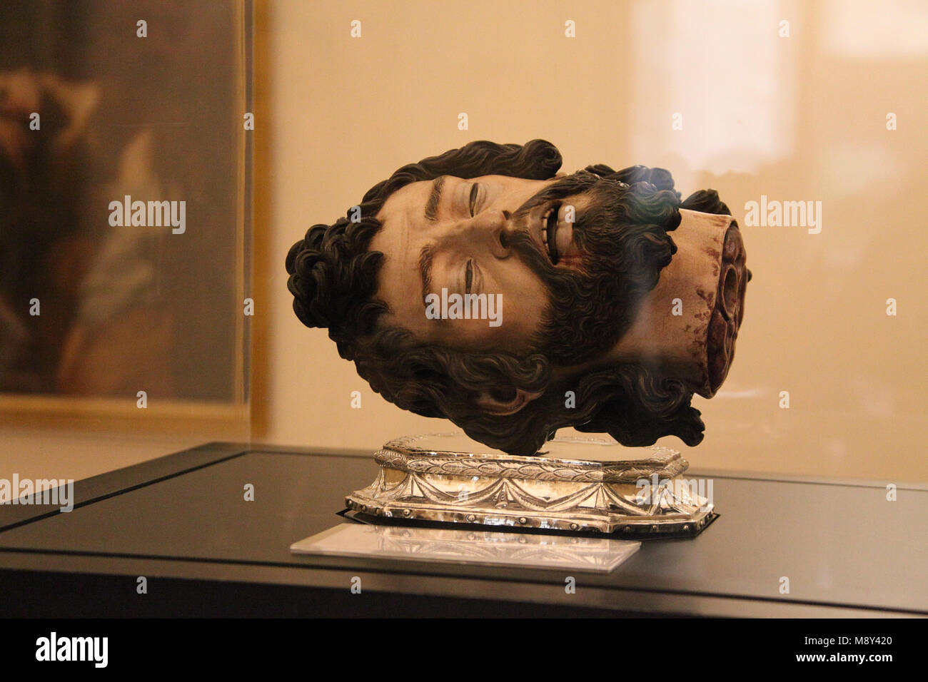Head of John the Baptist at Seville Cathedral in Spain Stock Photo - Alamy