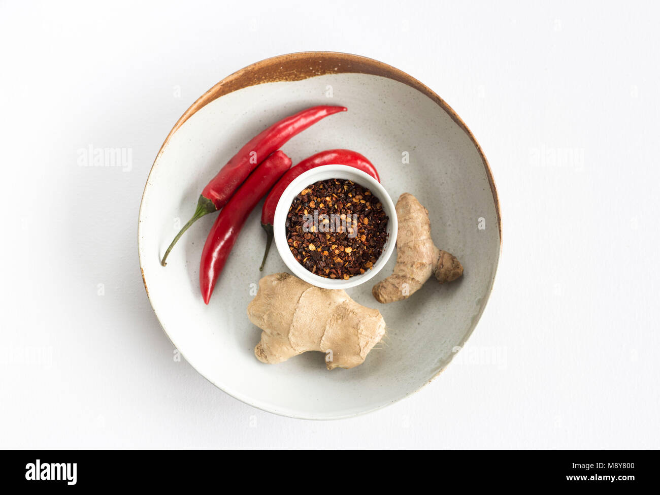 Chilli ingredients bowl Stock Photo Alamy