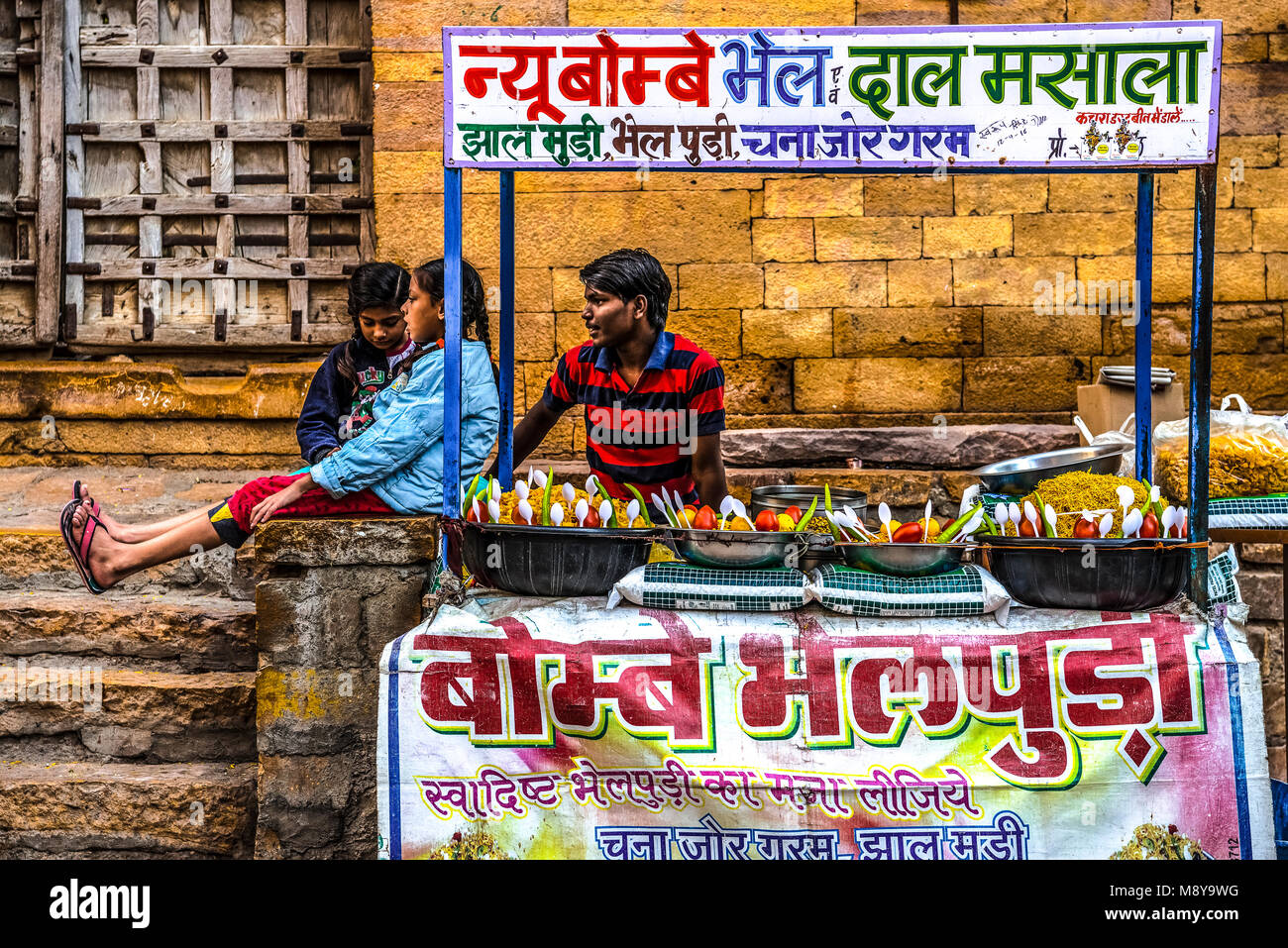 INDIA RAJASTHAN Jaisalmer Indian street food Stock Photo Alamy