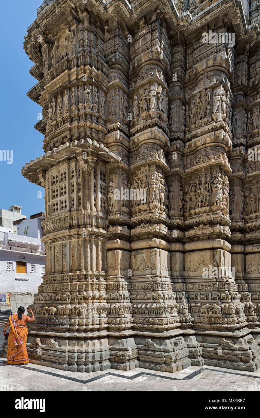 Jagdish Temple - Udaipur Stock Photo