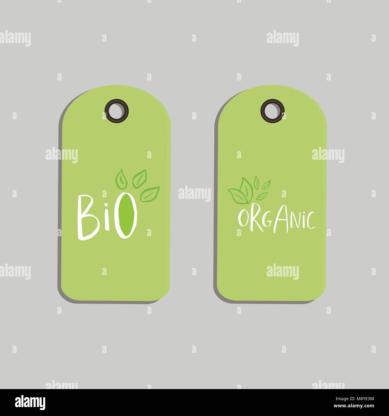 Vector eco badge or tag, bio green logo. Vegan sign for cafe ...