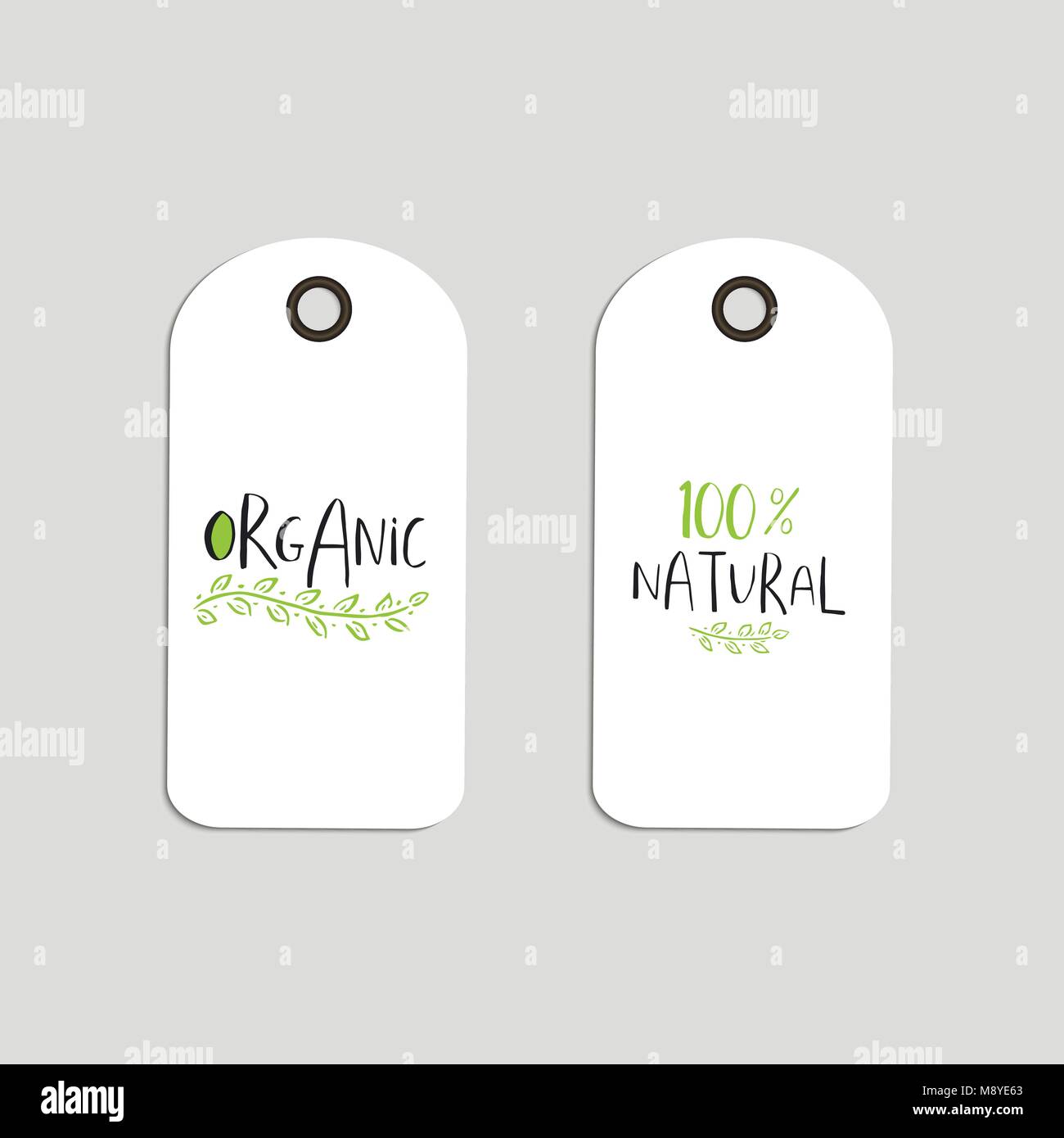 Vector eco badge or tag, bio green logo. Vegan sign for cafe ...