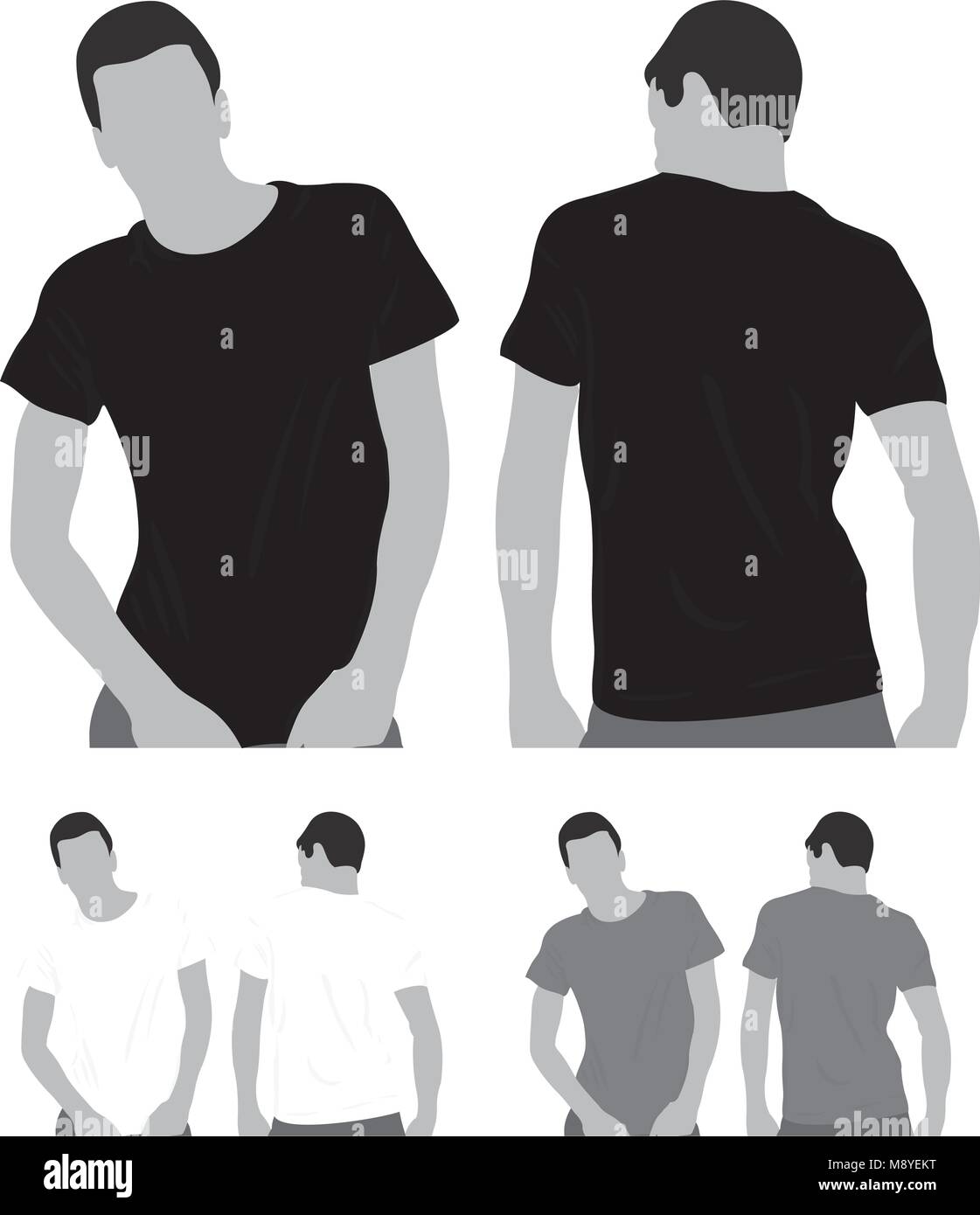 Blank Tshirt Boy Stock Vector Image & Art Alamy