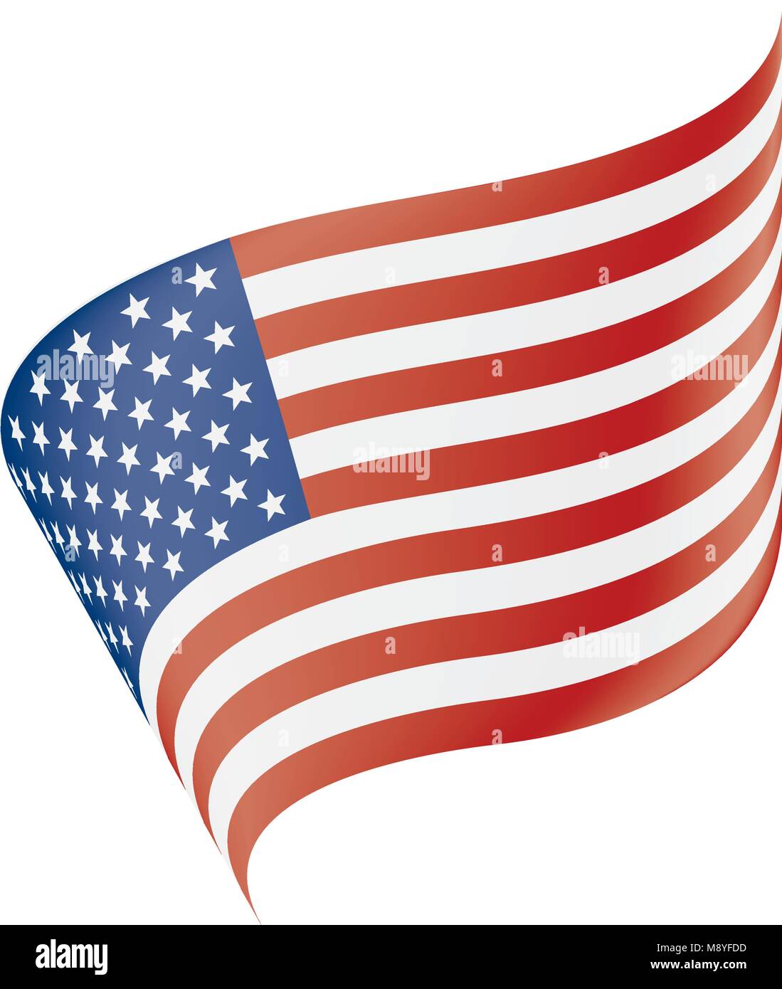 USA Flag isolated Stock Vector Image & Art - Alamy