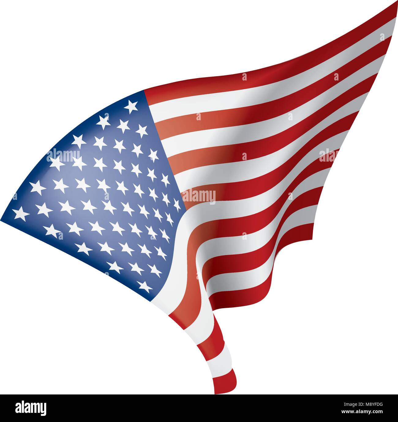 USA Flag isolated Stock Vector Image & Art - Alamy