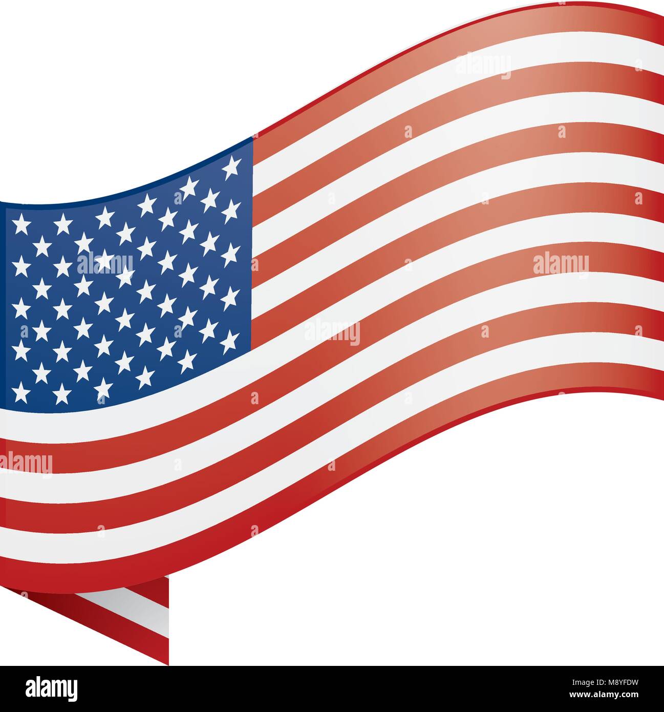 USA Flag isolated Stock Vector Image & Art - Alamy