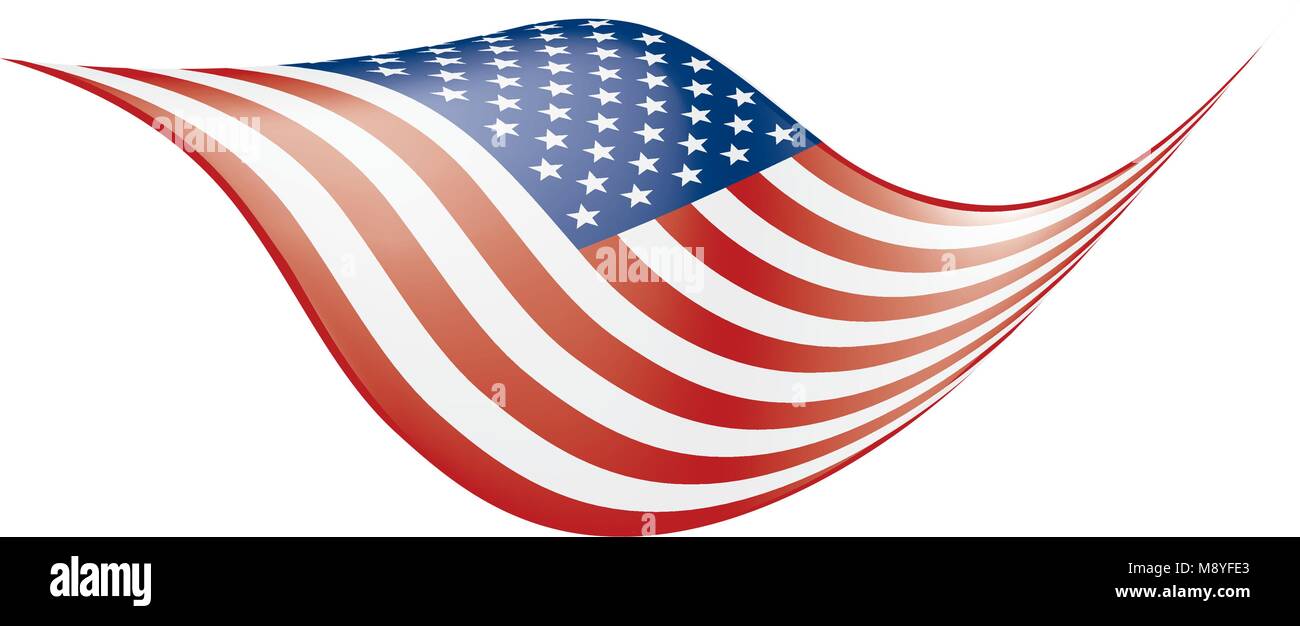 USA Flag isolated Stock Vector Image & Art - Alamy