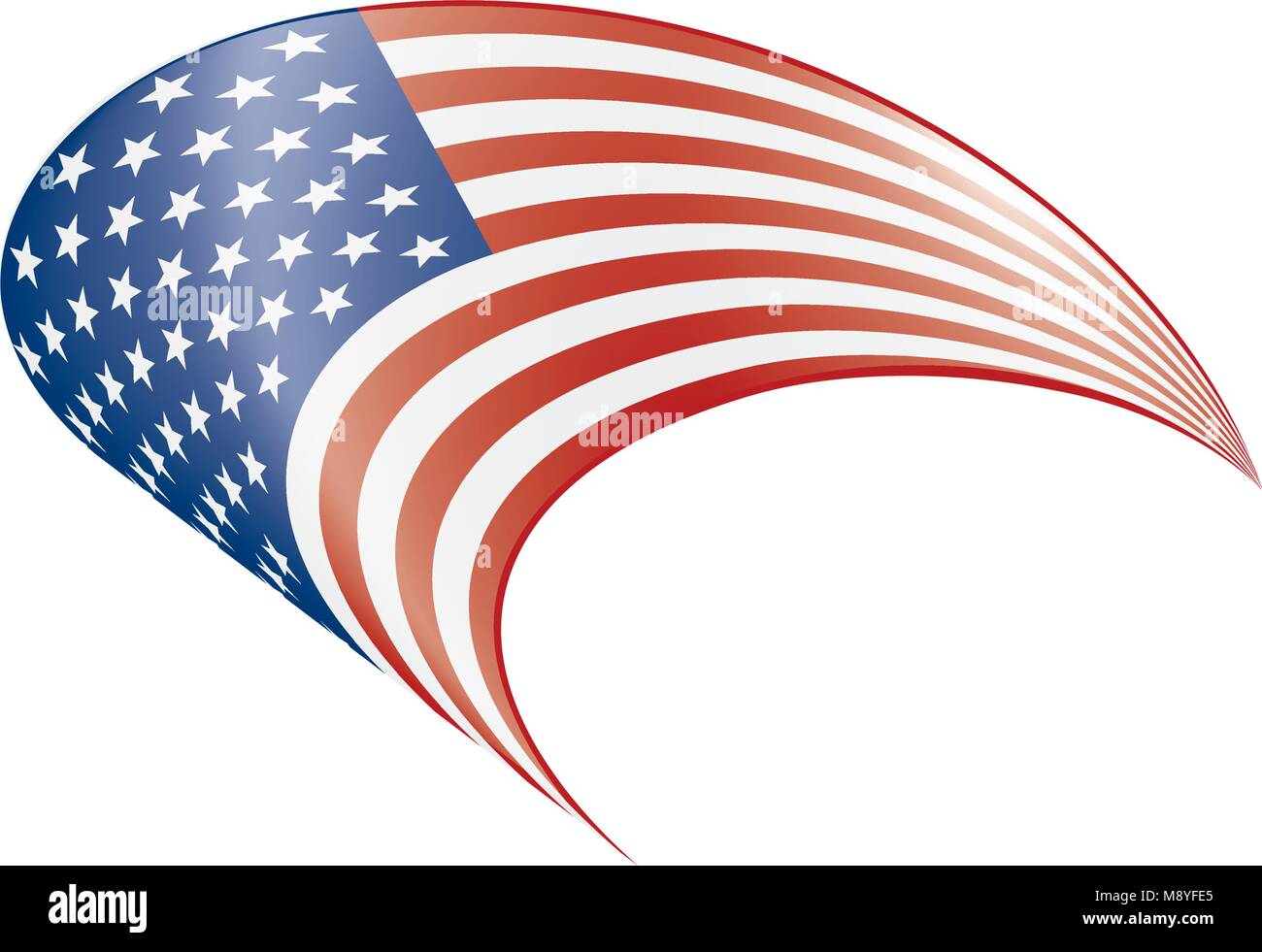USA Flag isolated Stock Vector Image & Art - Alamy