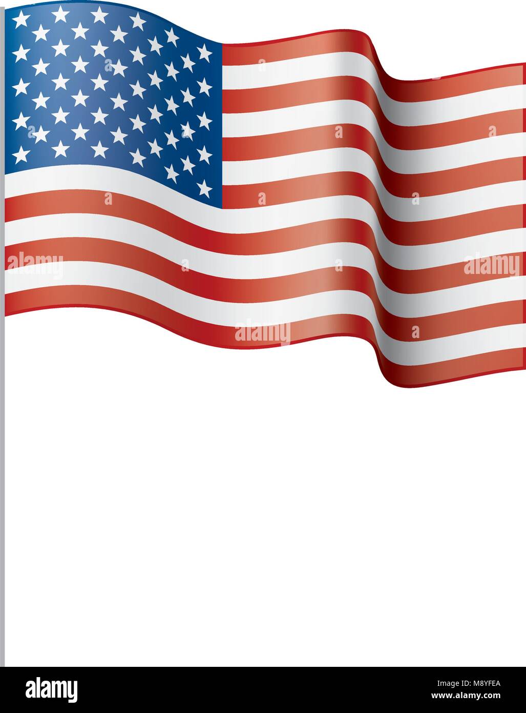 USA Flag isolated Stock Vector Image & Art - Alamy