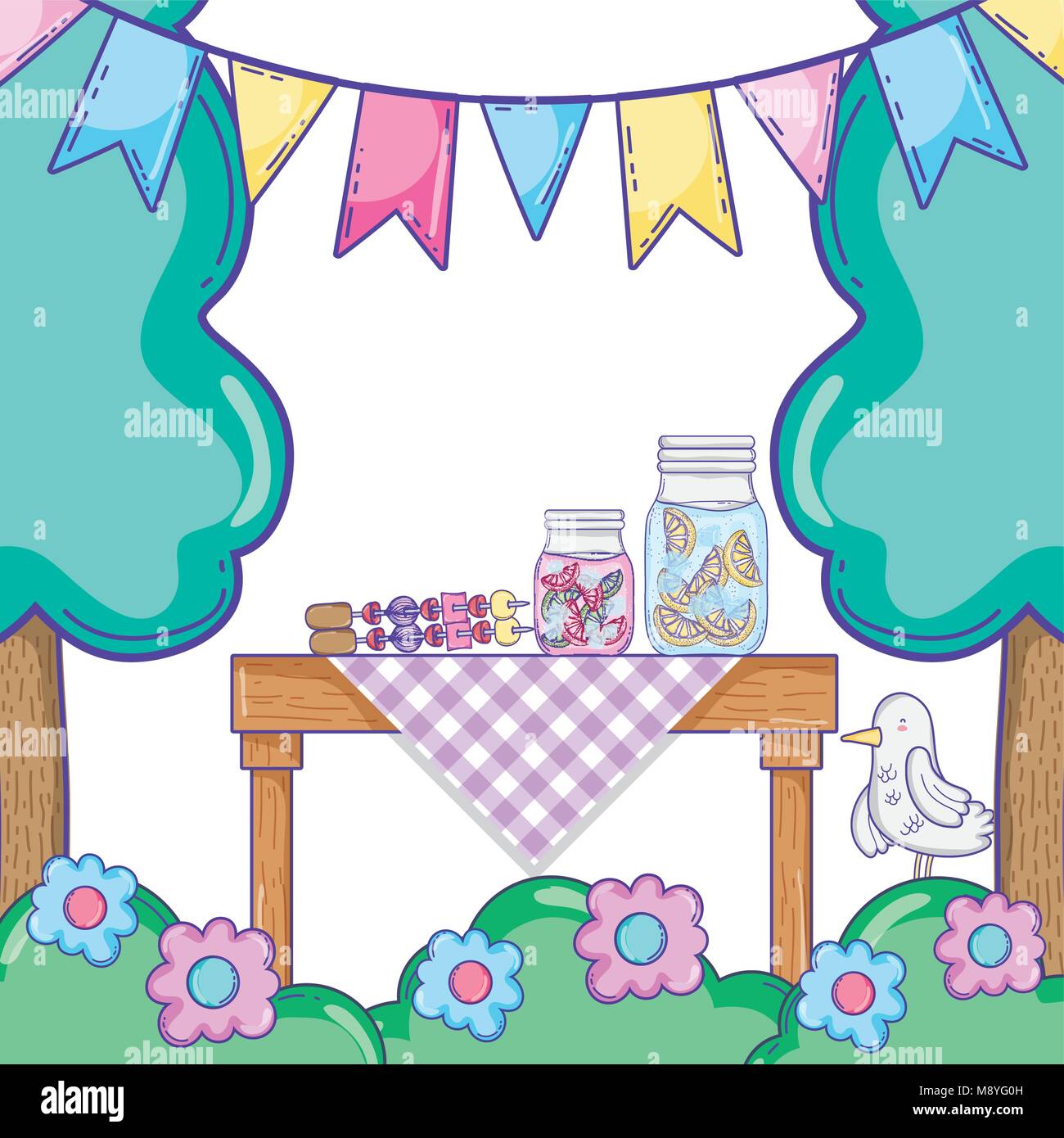 Summer food picnic Stock Vector Image & Art - Alamy