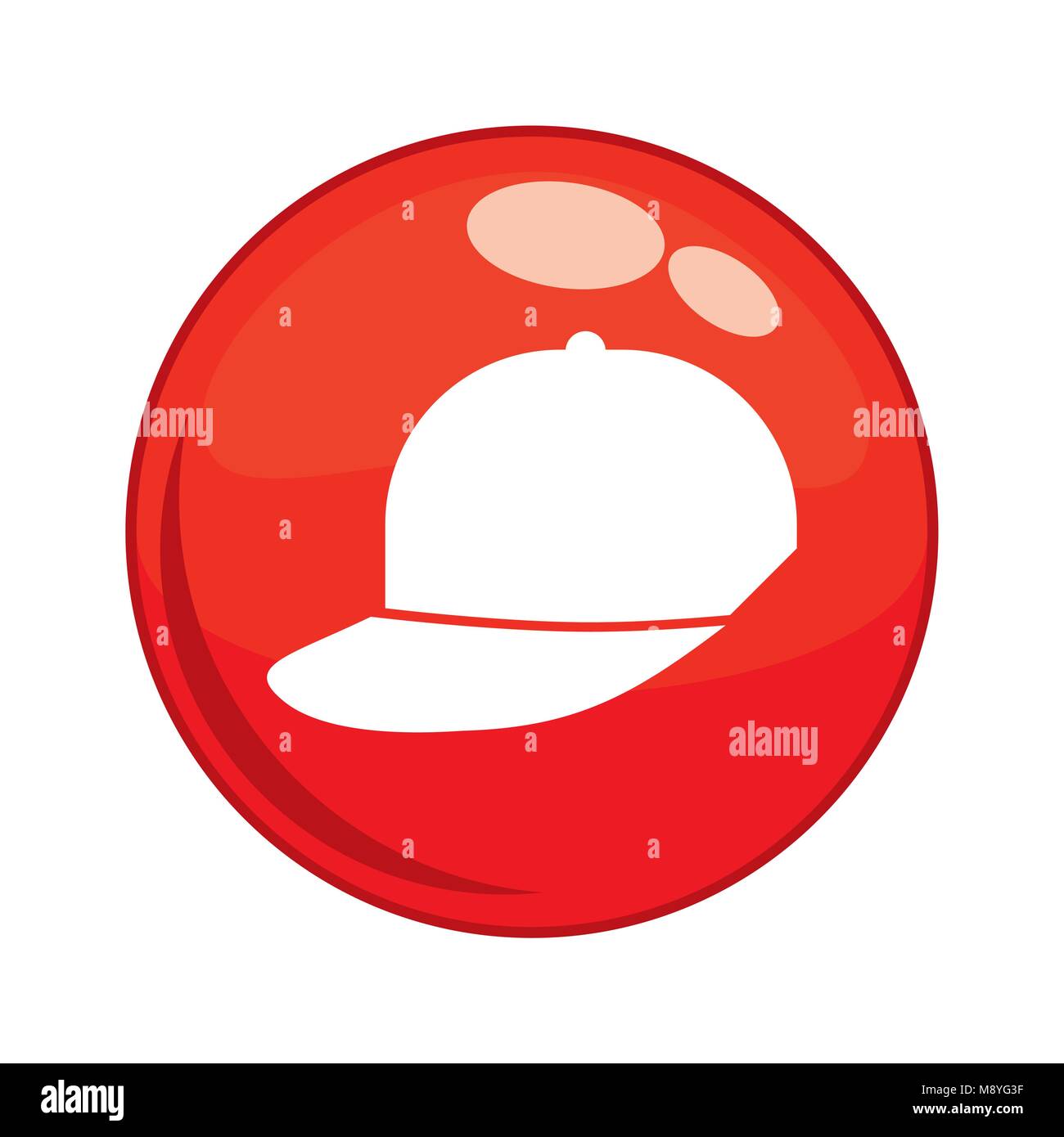sport cap button icon vector illustration design Stock Vector Image ...