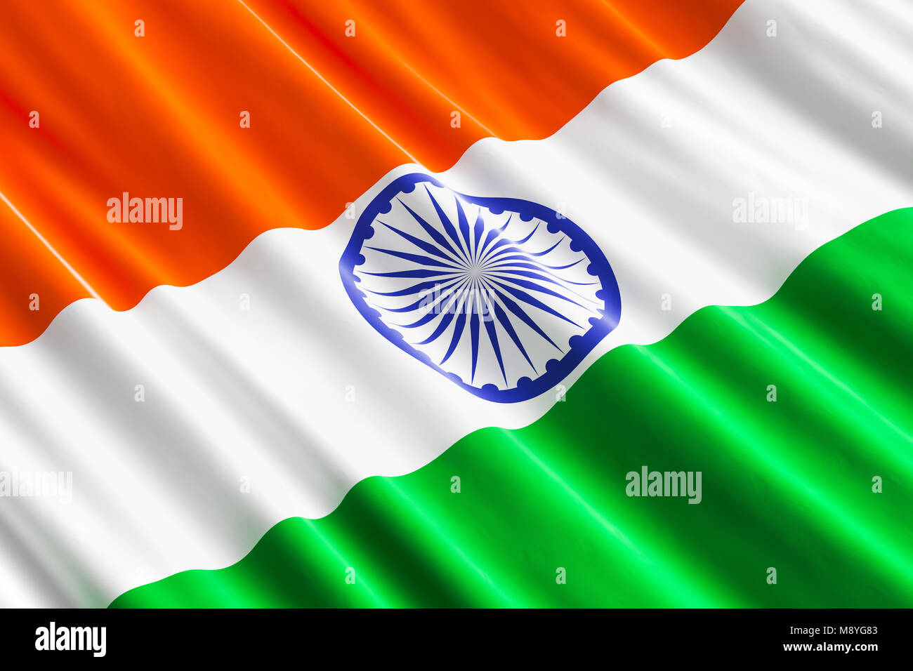 Indian flag background, 3D rendering Stock Photo - Alamy