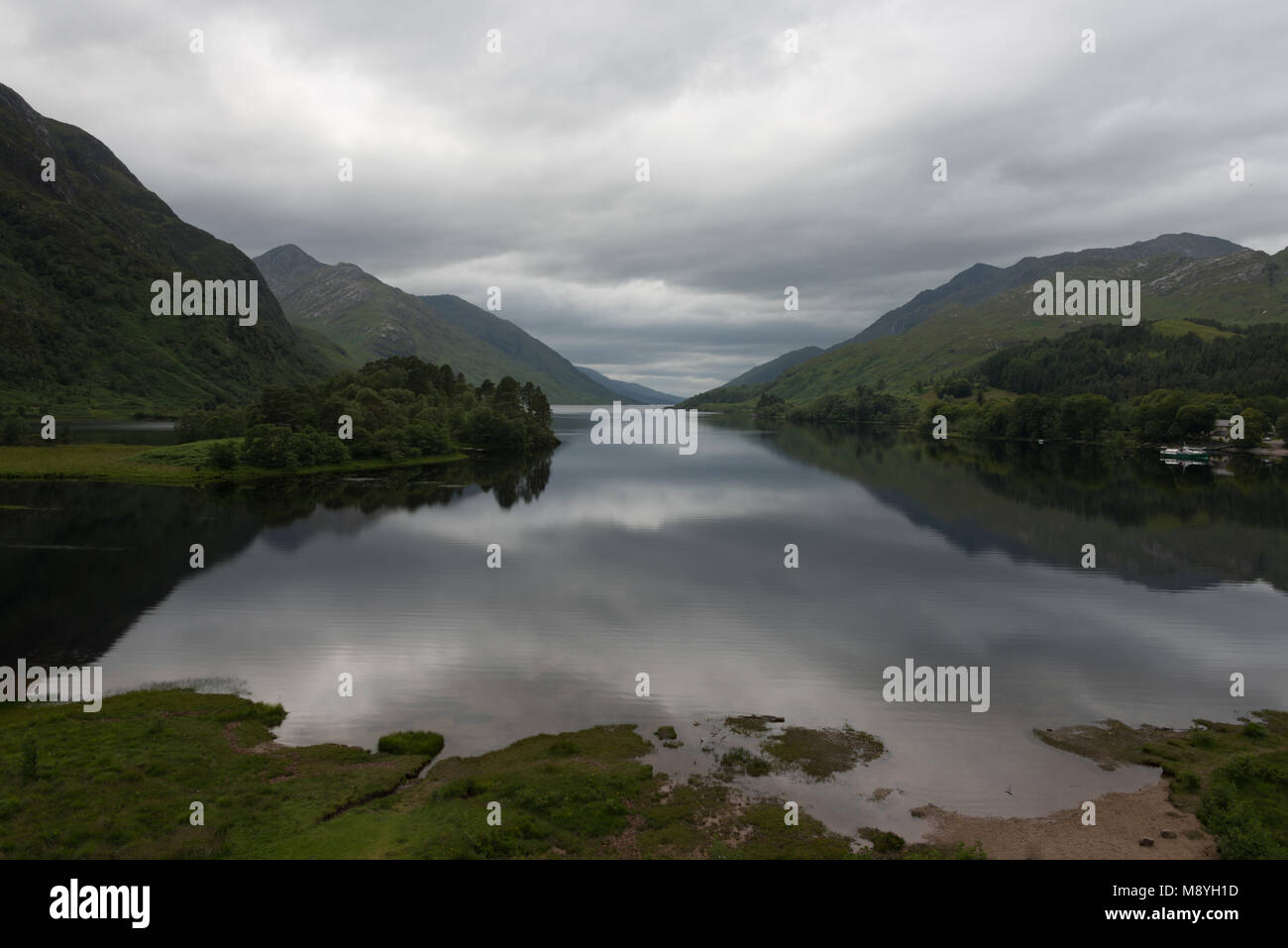 Loch Shiel at Glenfinnan Stock Photo