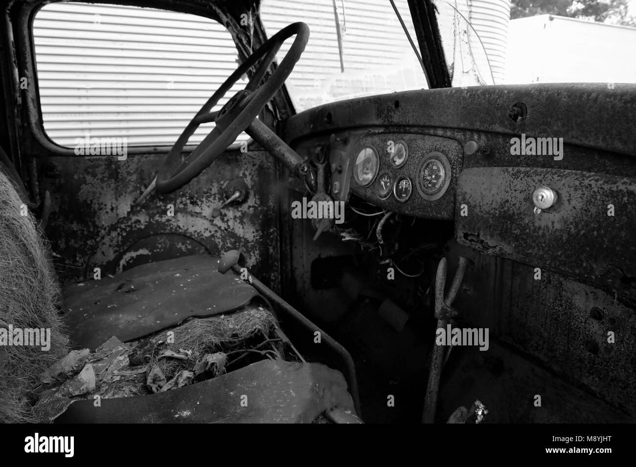 Old Truck Interior Stock Photo 177628244 Alamy