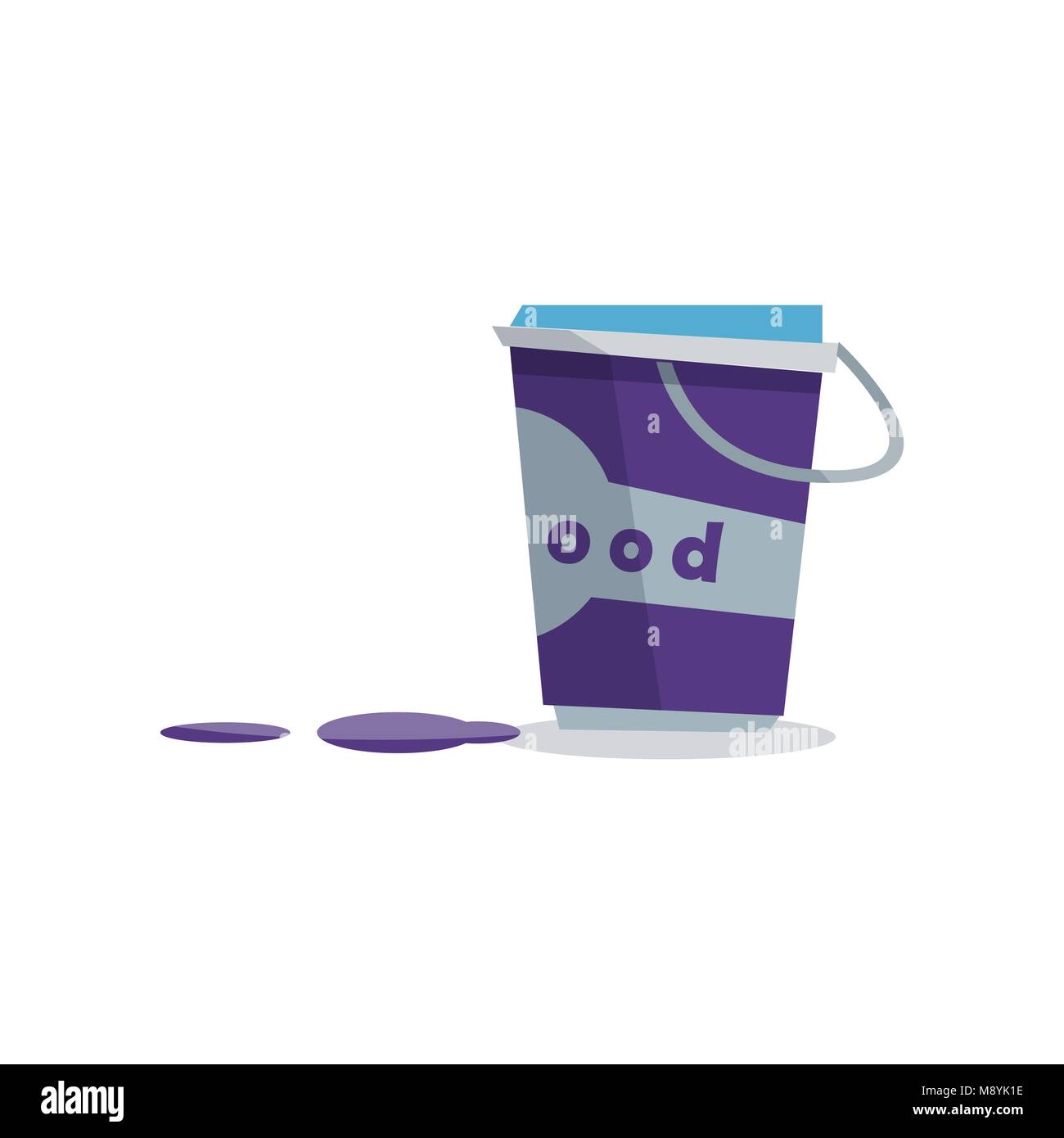 Basket with purple paint Stock Vector Image & Art - Alamy