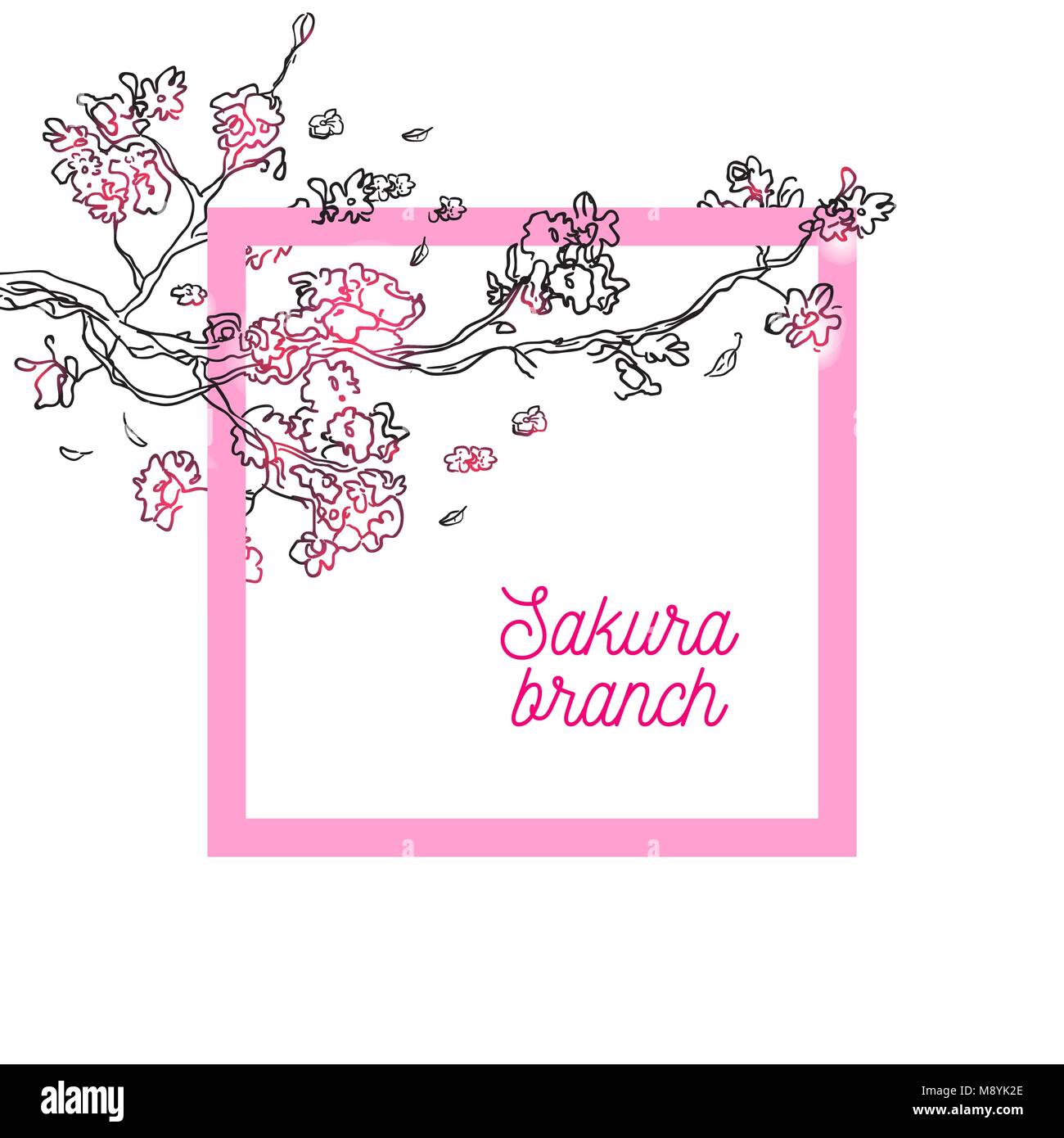 Sakura vector hi-res stock photography and images - Alamy