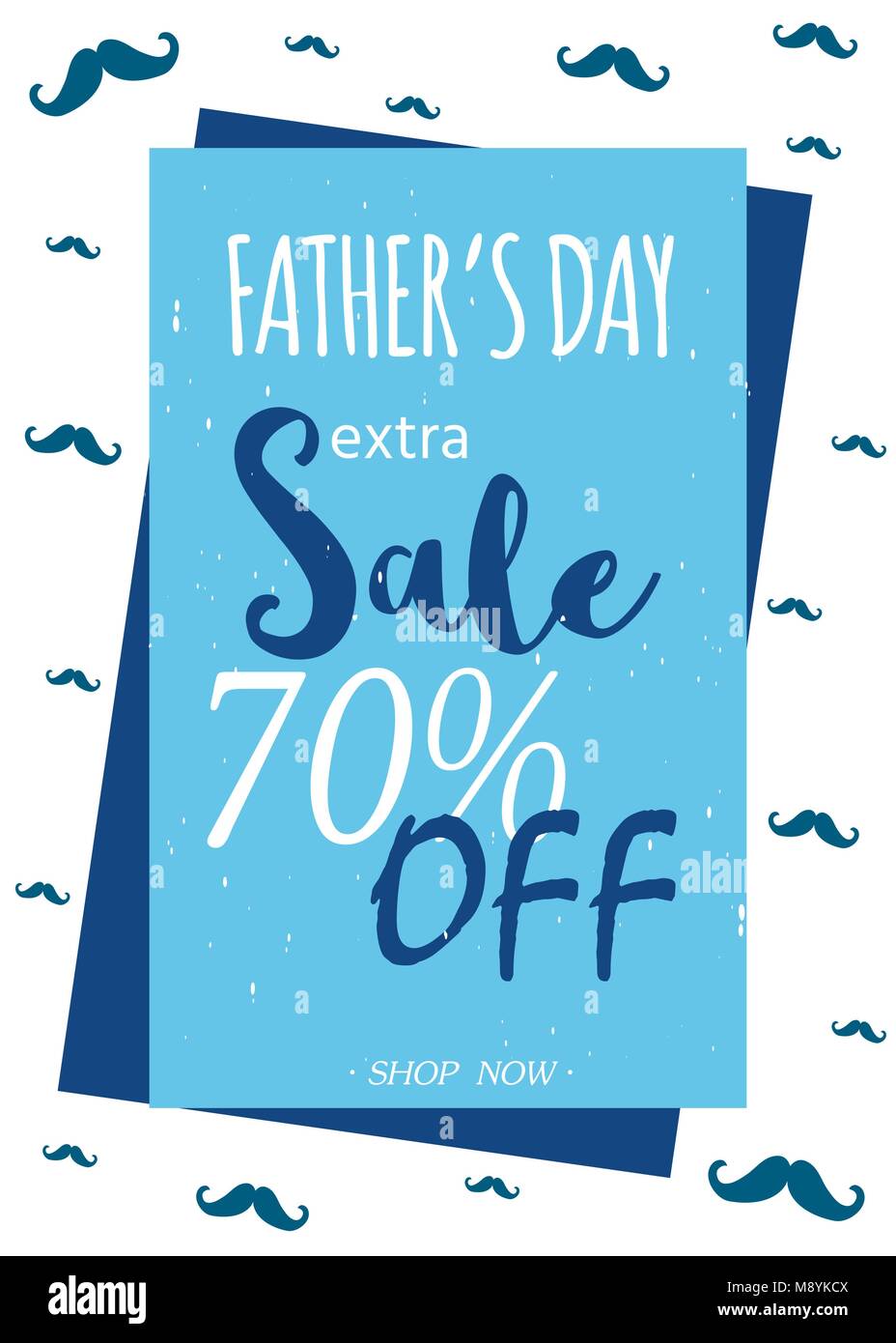 Happy Father's Day sale. Vector illustration for promotion, poster