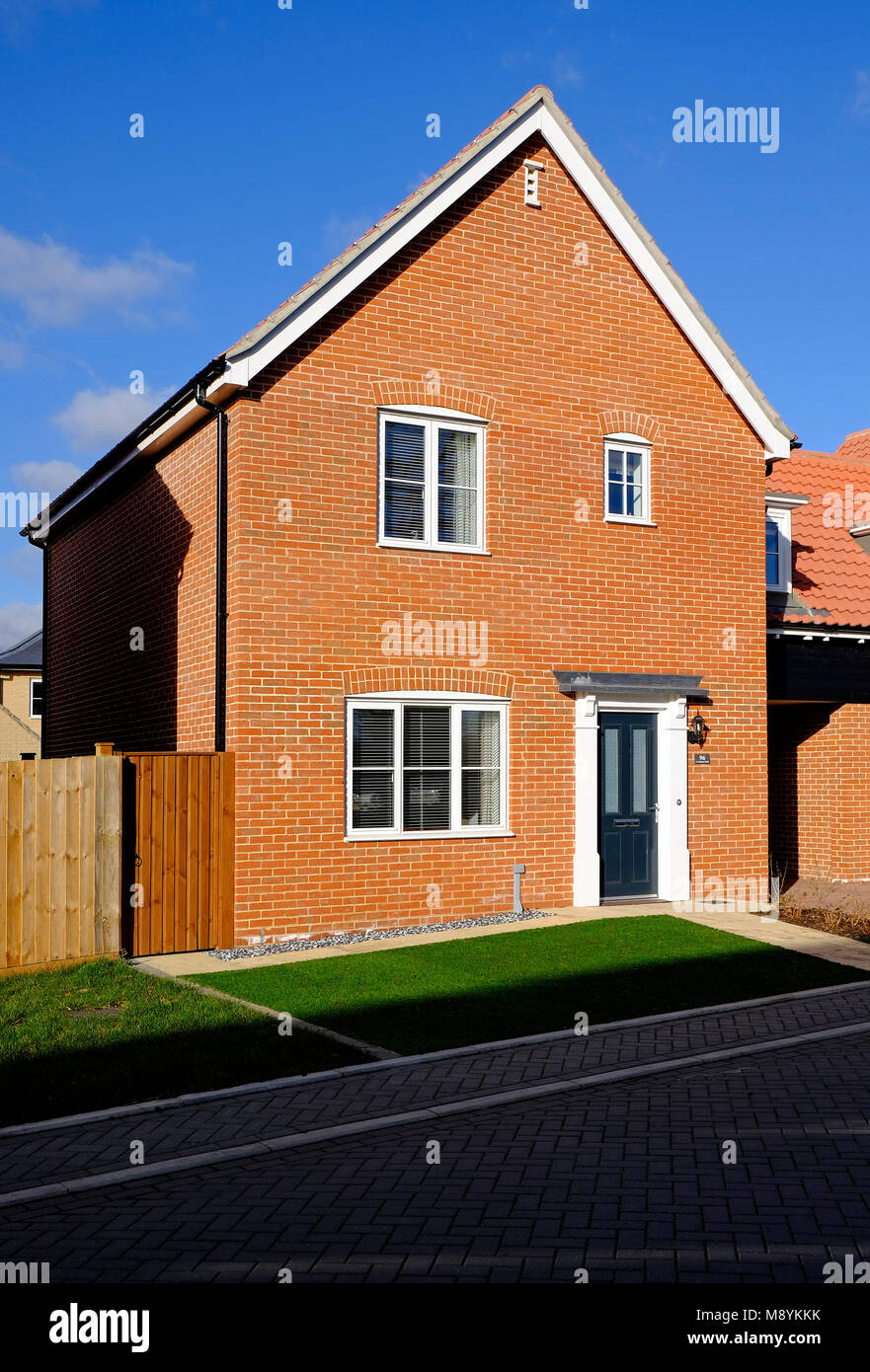 House exterior uk detached brick hires stock photography and images