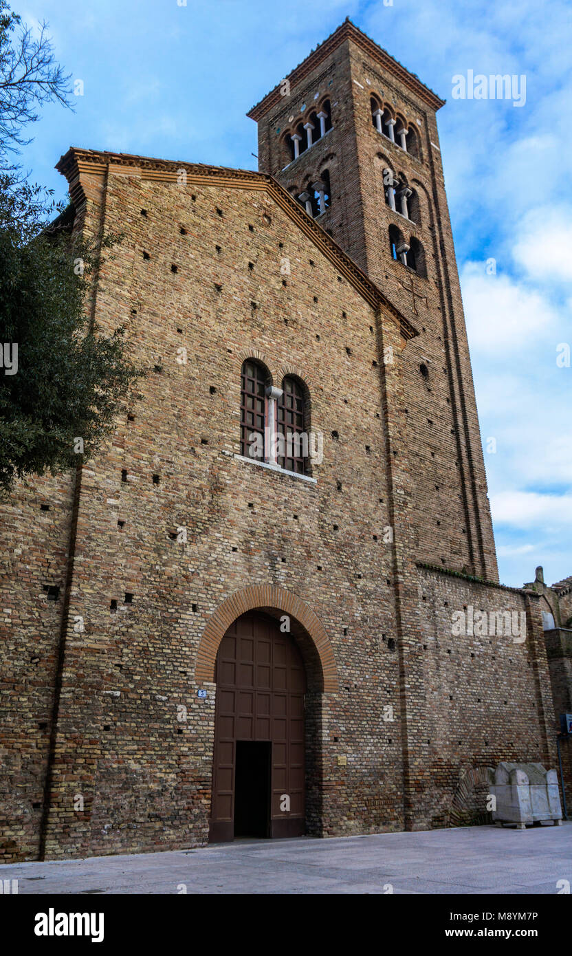 View at Basilica of San Francesco in Ravenna, Italy Stock Photo