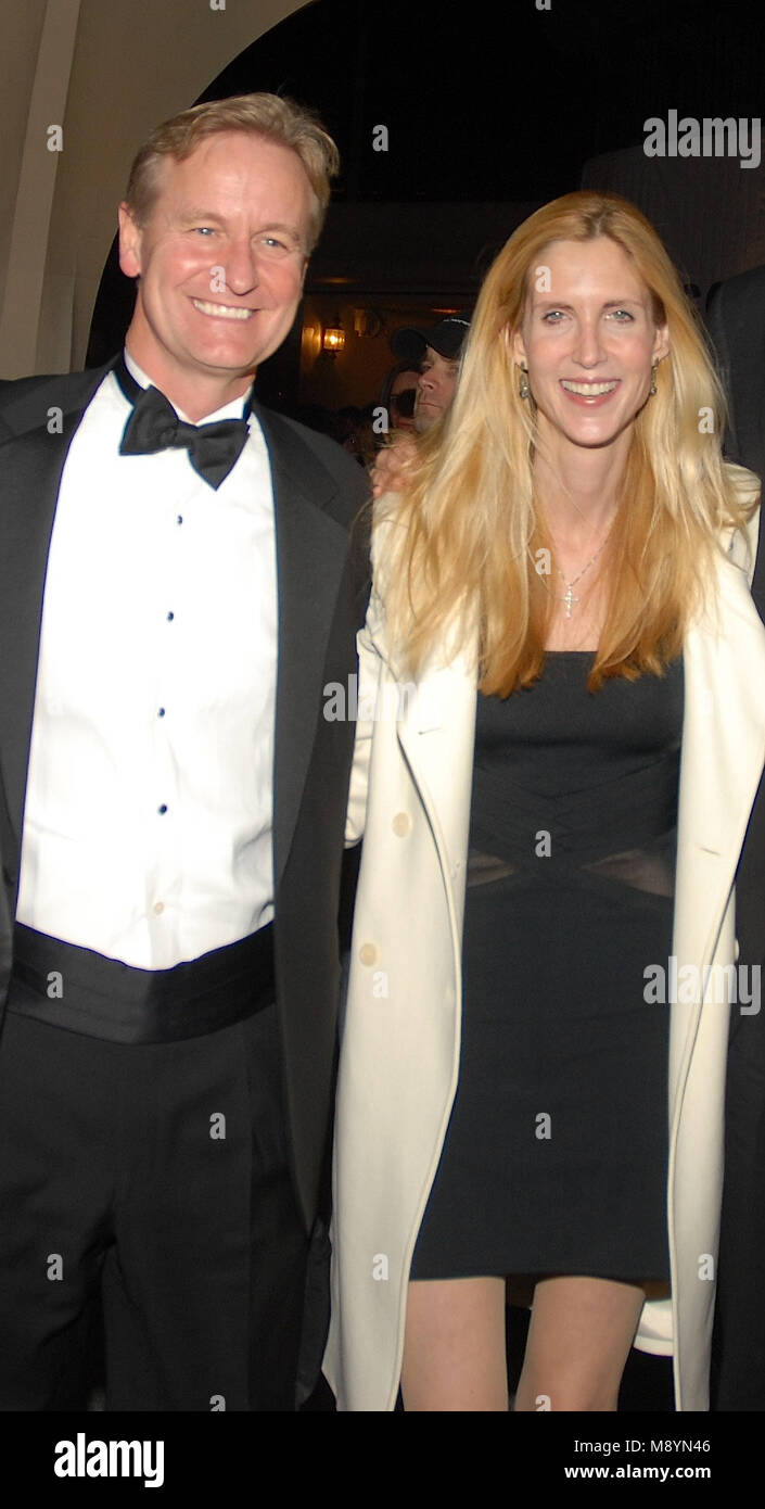 Washington DC., USA, April 29, 2006 White House Correspondents Dinner. FOX NEWS actor Steve Doocy along with author Ann Coulter seem to be having a great time at the gala event. Credit: Mark Reinstein/MediaPunch Stock Photo