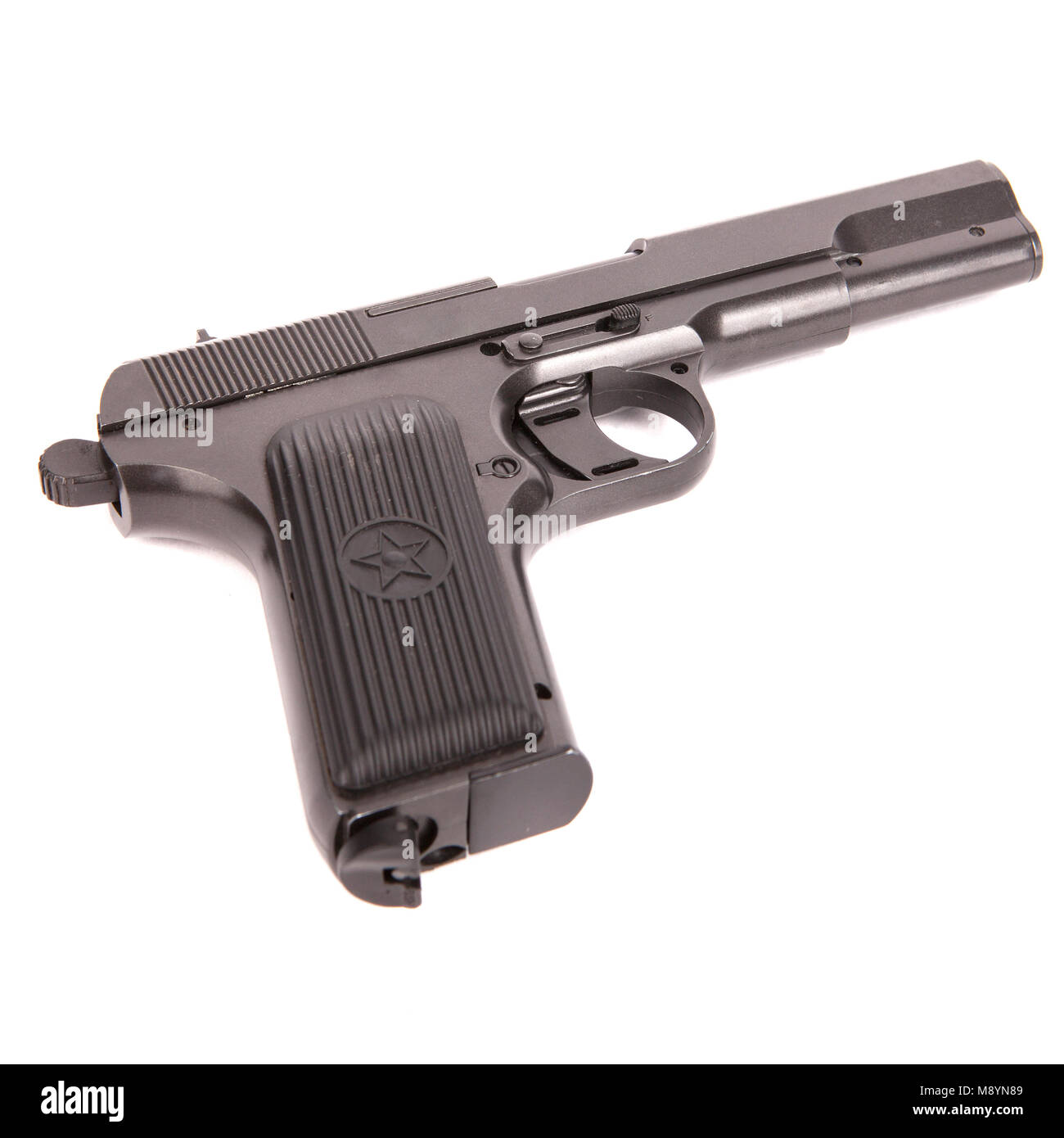 gun isolated on a white background Stock Photo - Alamy