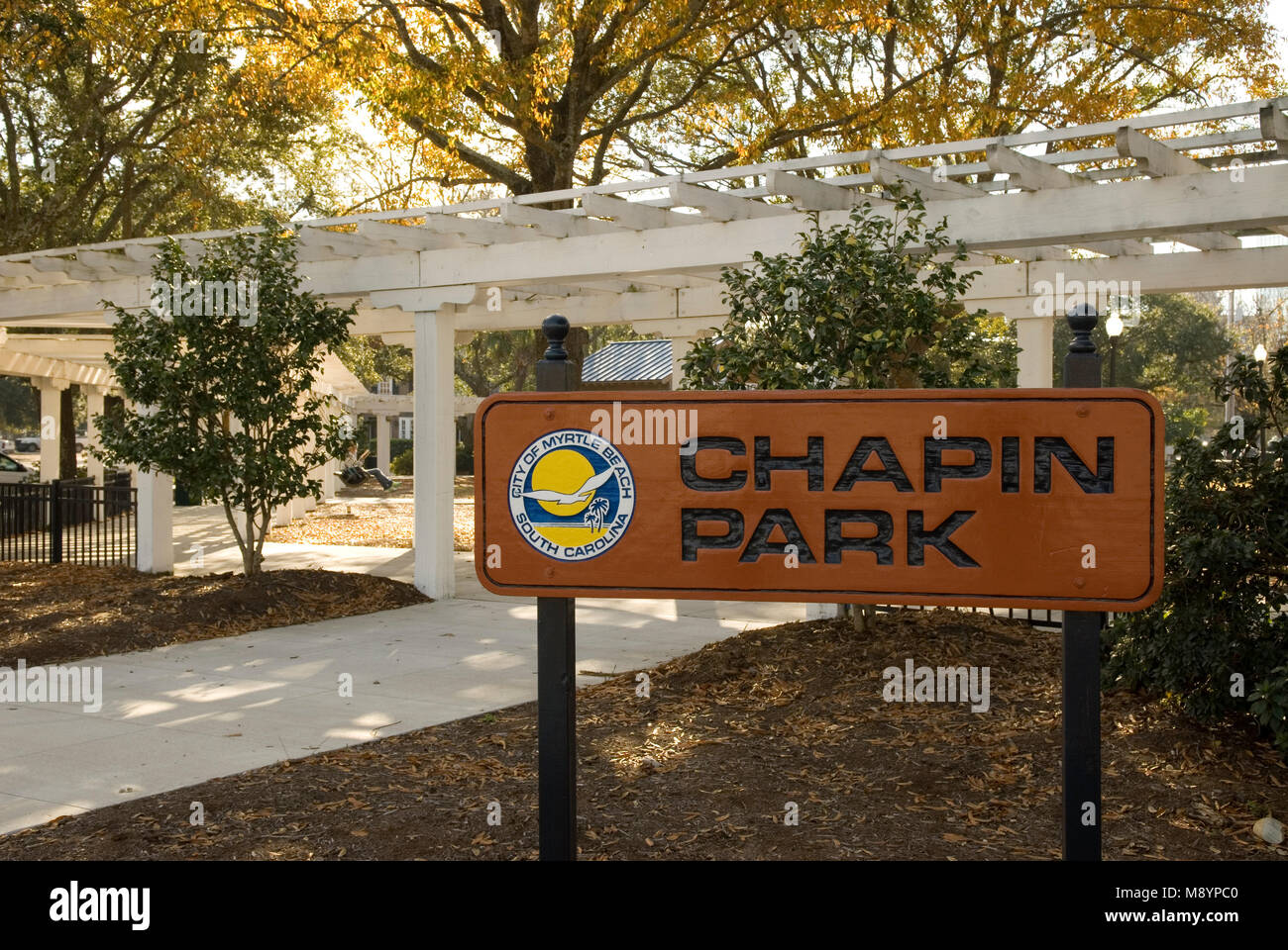 Chapin Park at Myrtle Beach, South Carolina, USA. Stock Photo