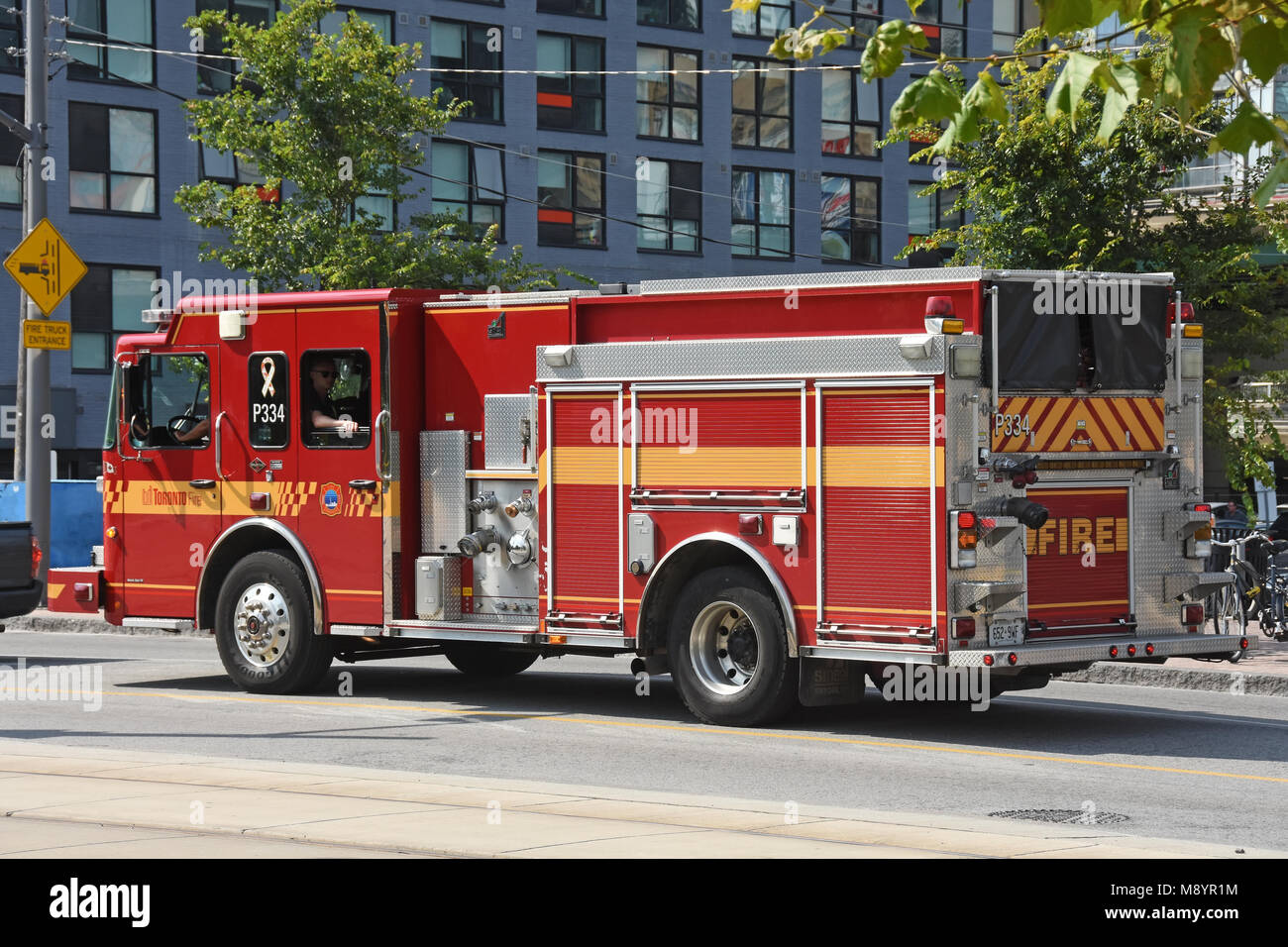 Toronto fire department, Fire truck, Canada Stock Photo Alamy