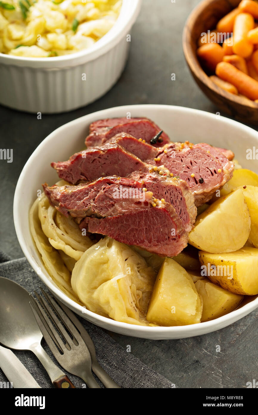 Corned beef and cabbage Stock Photo Alamy
