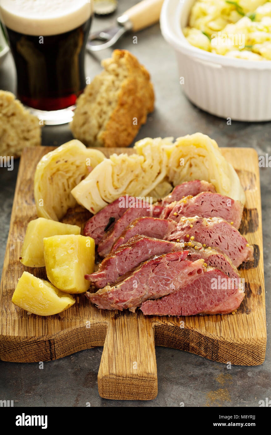 Corned beef and cabbage Stock Photo Alamy