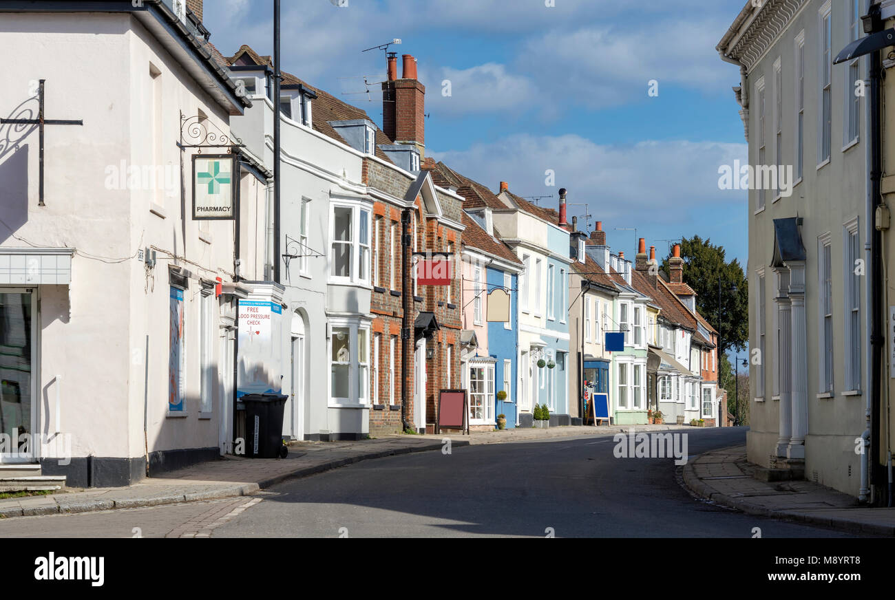 Alresford architecture in central Hampshire Stock Photo Alamy