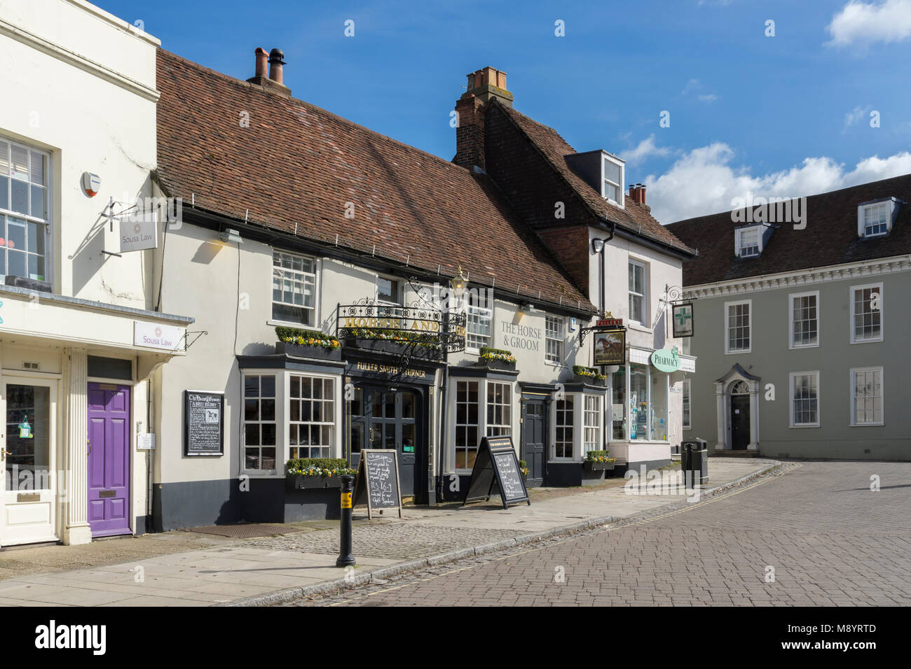Alresford architecture in central Hampshire Stock Photo Alamy