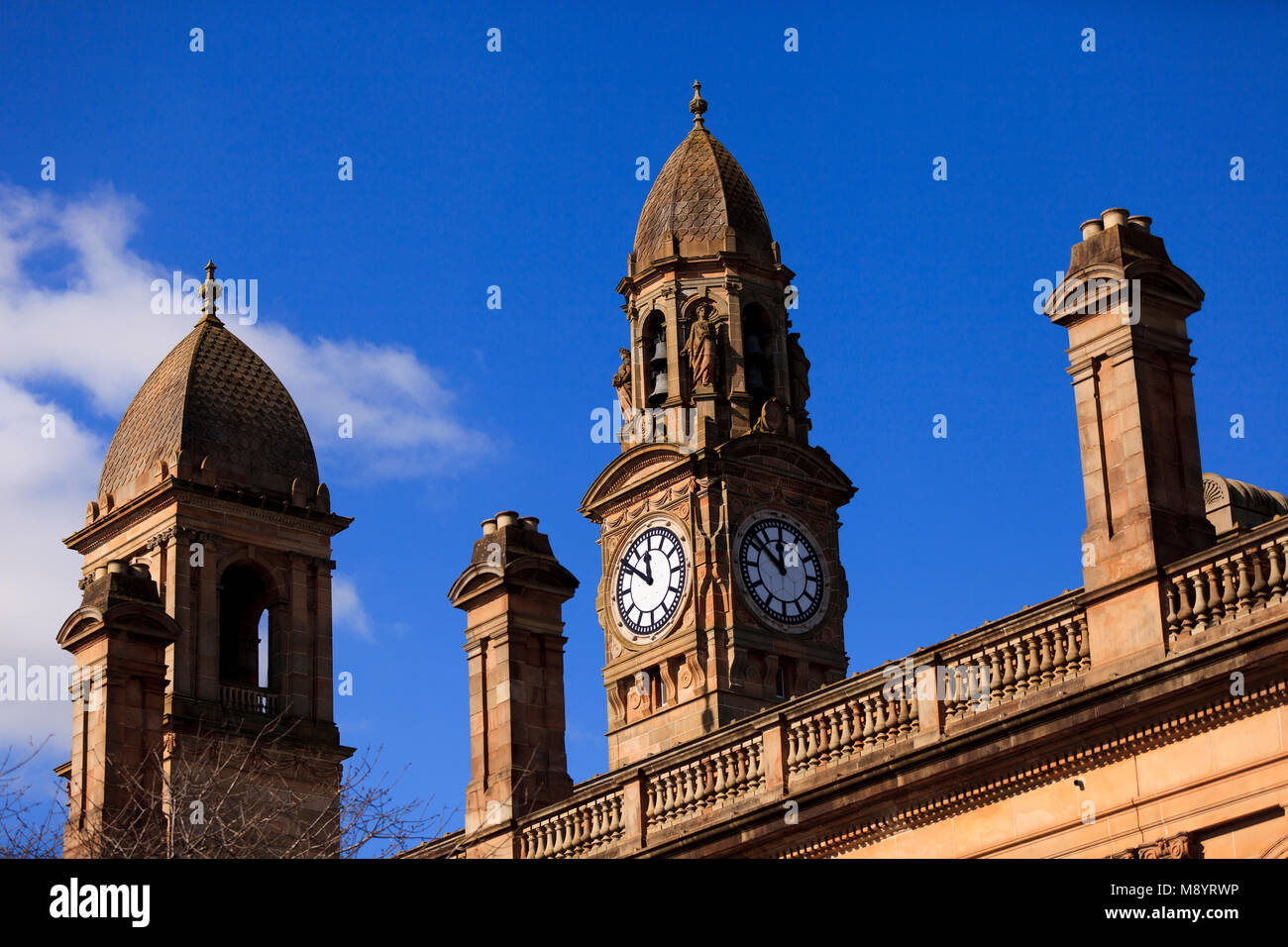 Paisley Town Hall Clock Tower Stock Photo Alamy