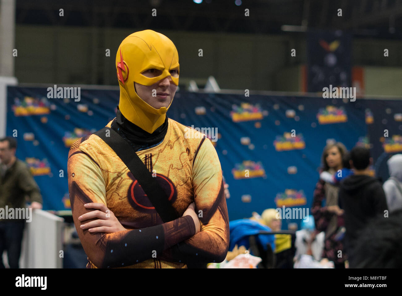 MCM Comic Con Birmingham March 2018 Stock Photo