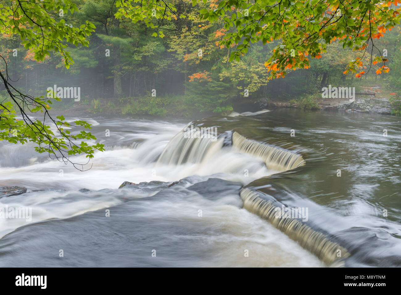 Bond Falls, Upper Peninsula, MI, USA, late September, by Dominique Braud/Dembinsky Photo Assoc Stock Photo