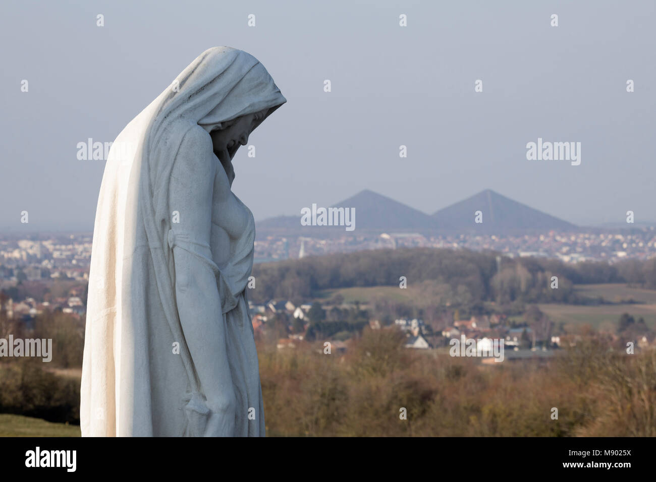 Vimy Canadian Memorial, near Arras, Pas-de-Calais, Hauts-de-France region, France, Europe Stock Photo