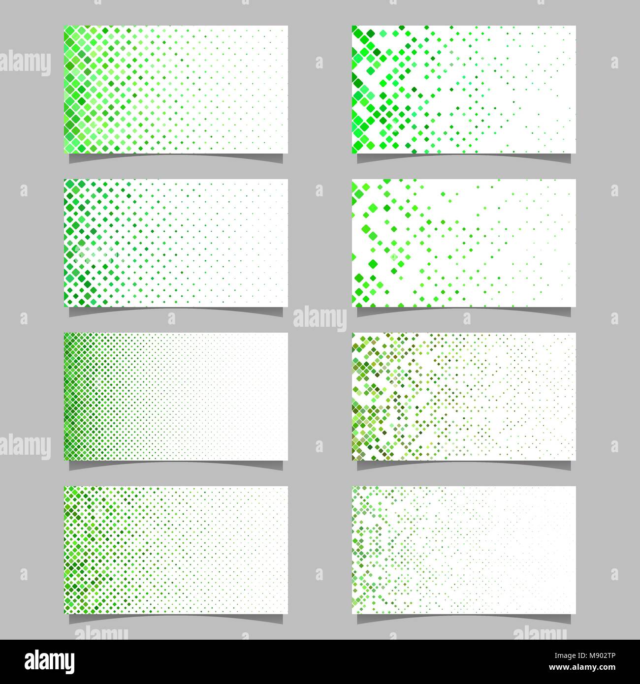 Abstract diagonal square mosaic pattern card template set Stock Vector ...
