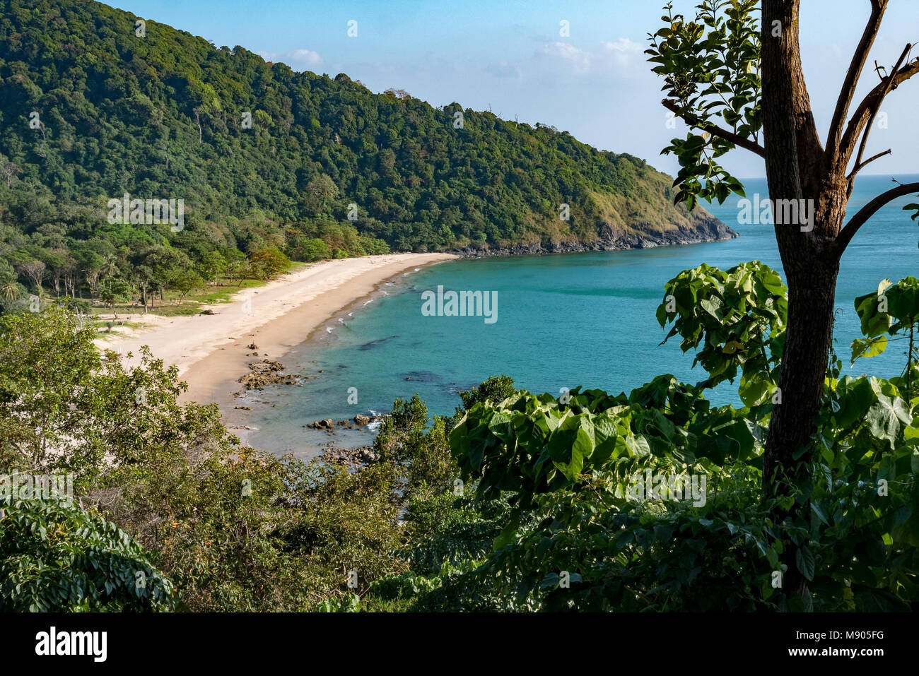 deserted beach, ko lanta island - thailand Stock Photo