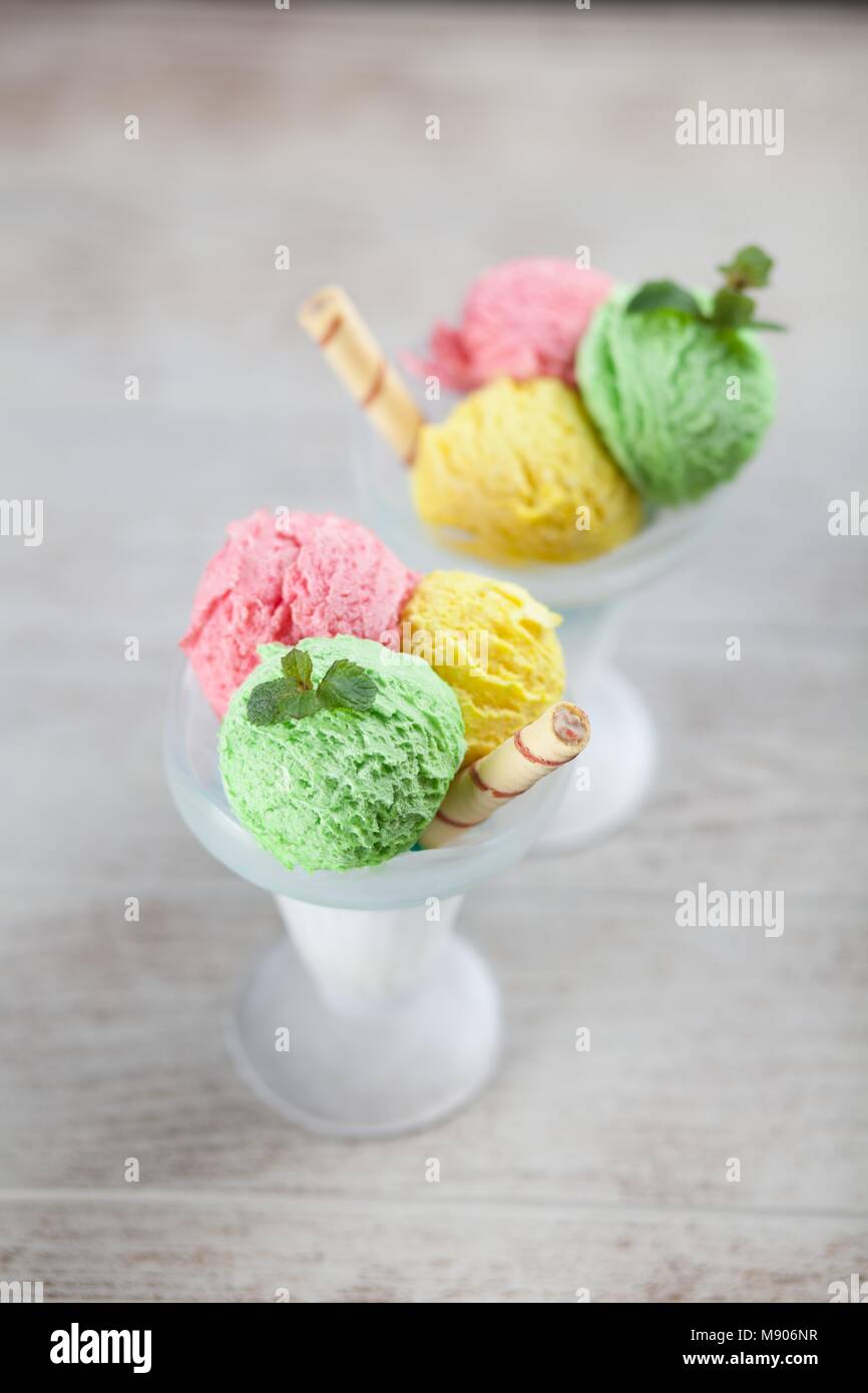 Ice cream vase Stock Photo Alamy