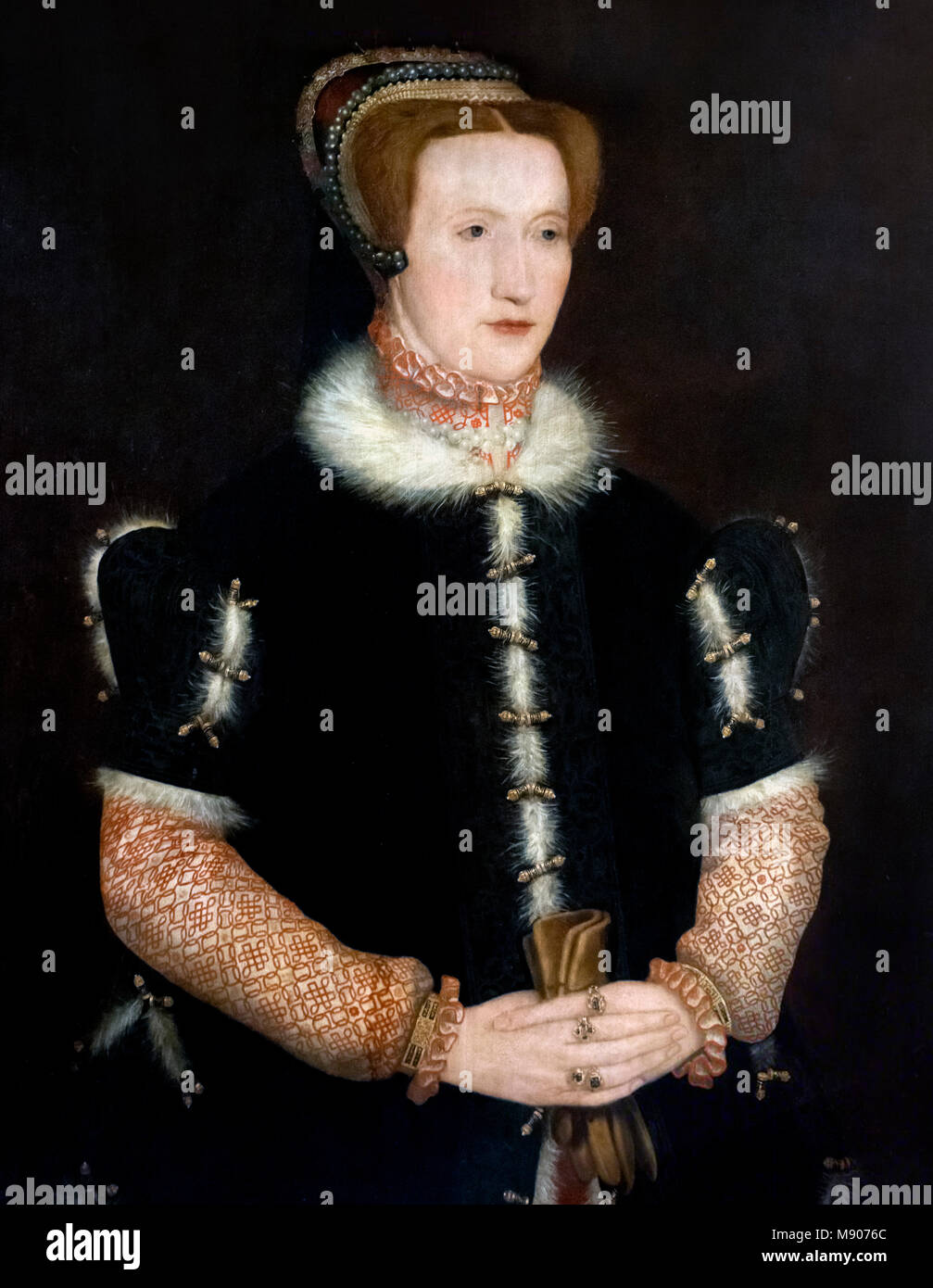 Bess of Hardwick. Portrait of Elizabeth Cavendish, later Elizabeth Talbot, Countess of Shrewsbury (c. 1527-1608), c.1560. Stock Photo