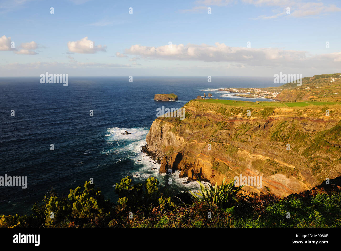 Coastline of Mosteiros. São Miguel, Azores islands. Portugal Stock Photo