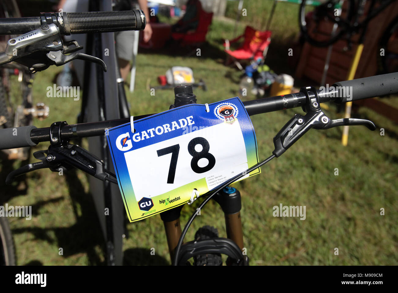 Sarteneja, Miranda. Vzla. 1era Válida Gatorade XXV Circuito MTB, Copa GU JF Sport , realizada en la Universidad Simón Bolívar Foto: Alejandro van Sche Stock Photo