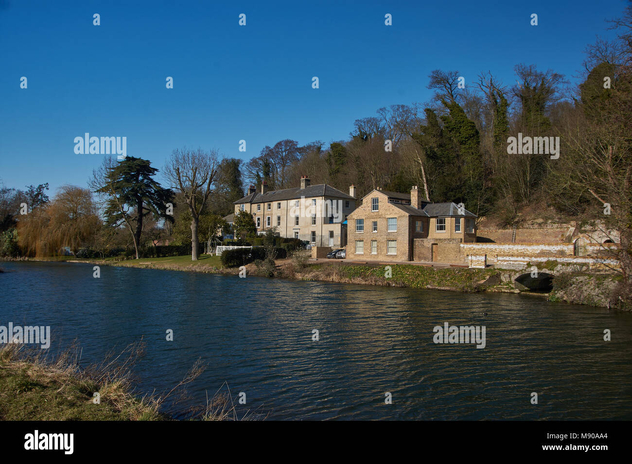 River Lea, Hertfordshire, England Stock Photo