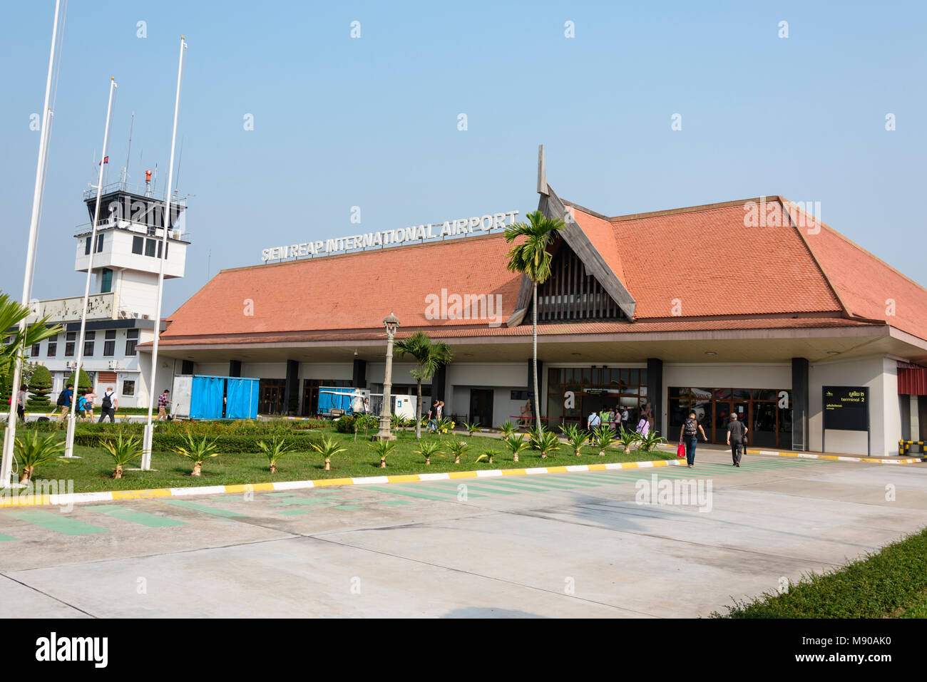 Siem Reap International Airport, REP, VDSR, Siem Reap, Cambodia Stock Photo