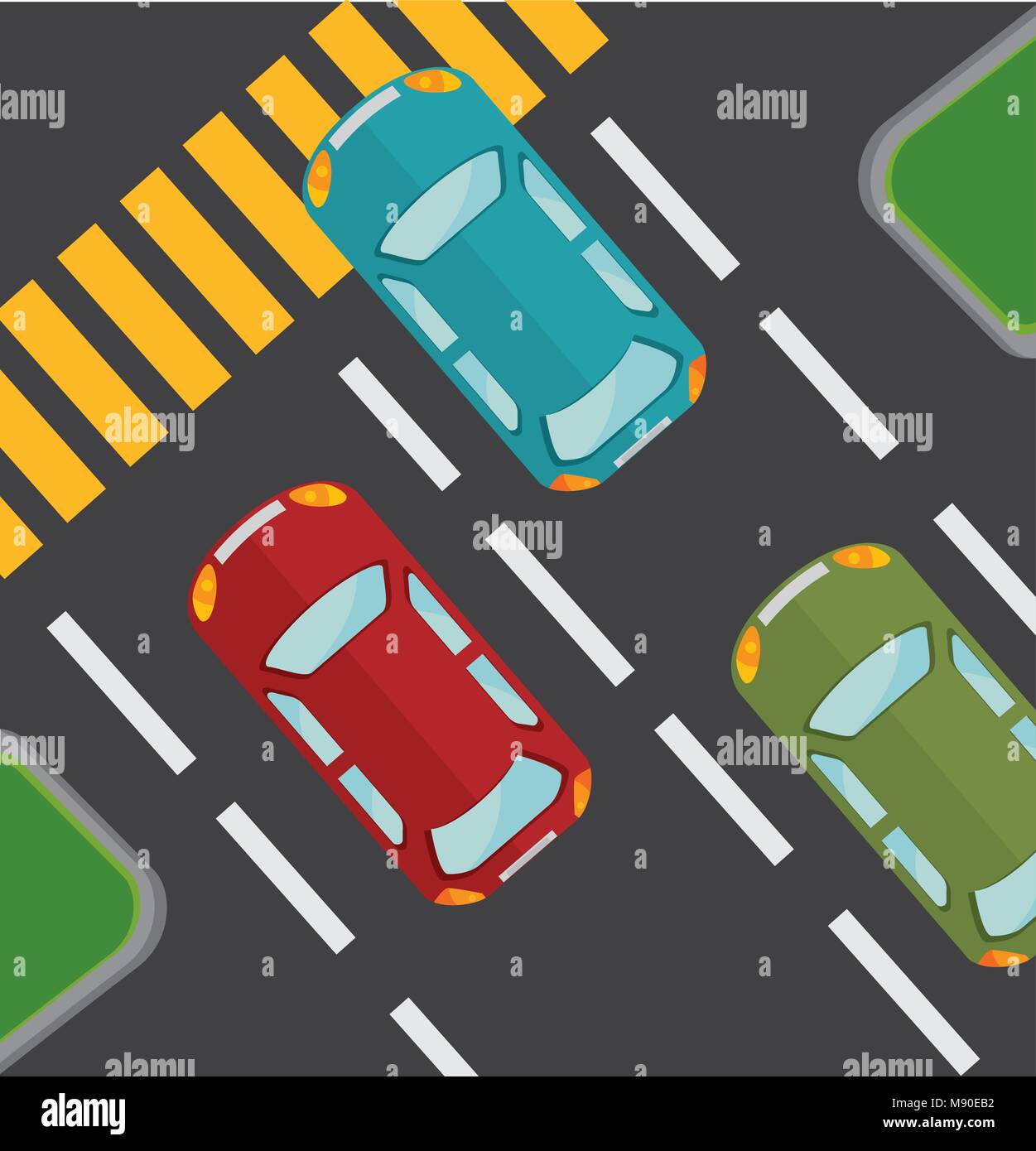 parking lot design, vector illustration eps10 graphic Stock Vector ...