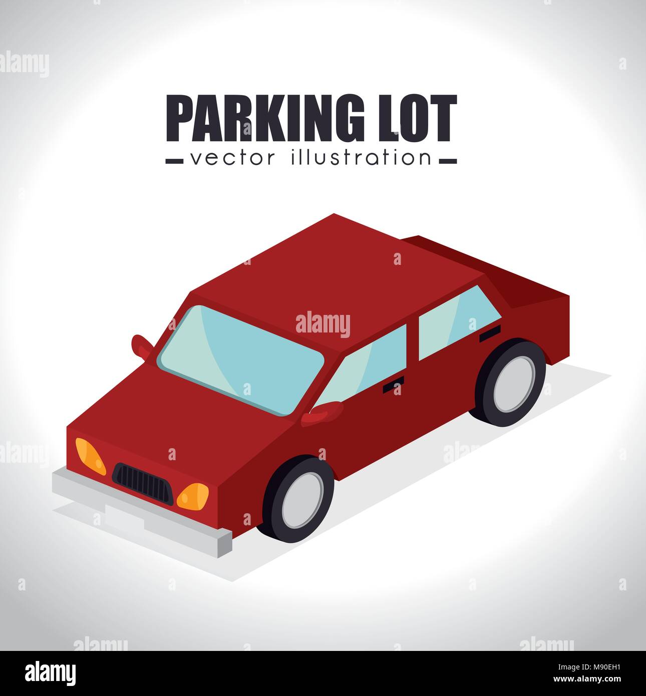 parking lot design, vector illustration eps10 graphic Stock Vector ...