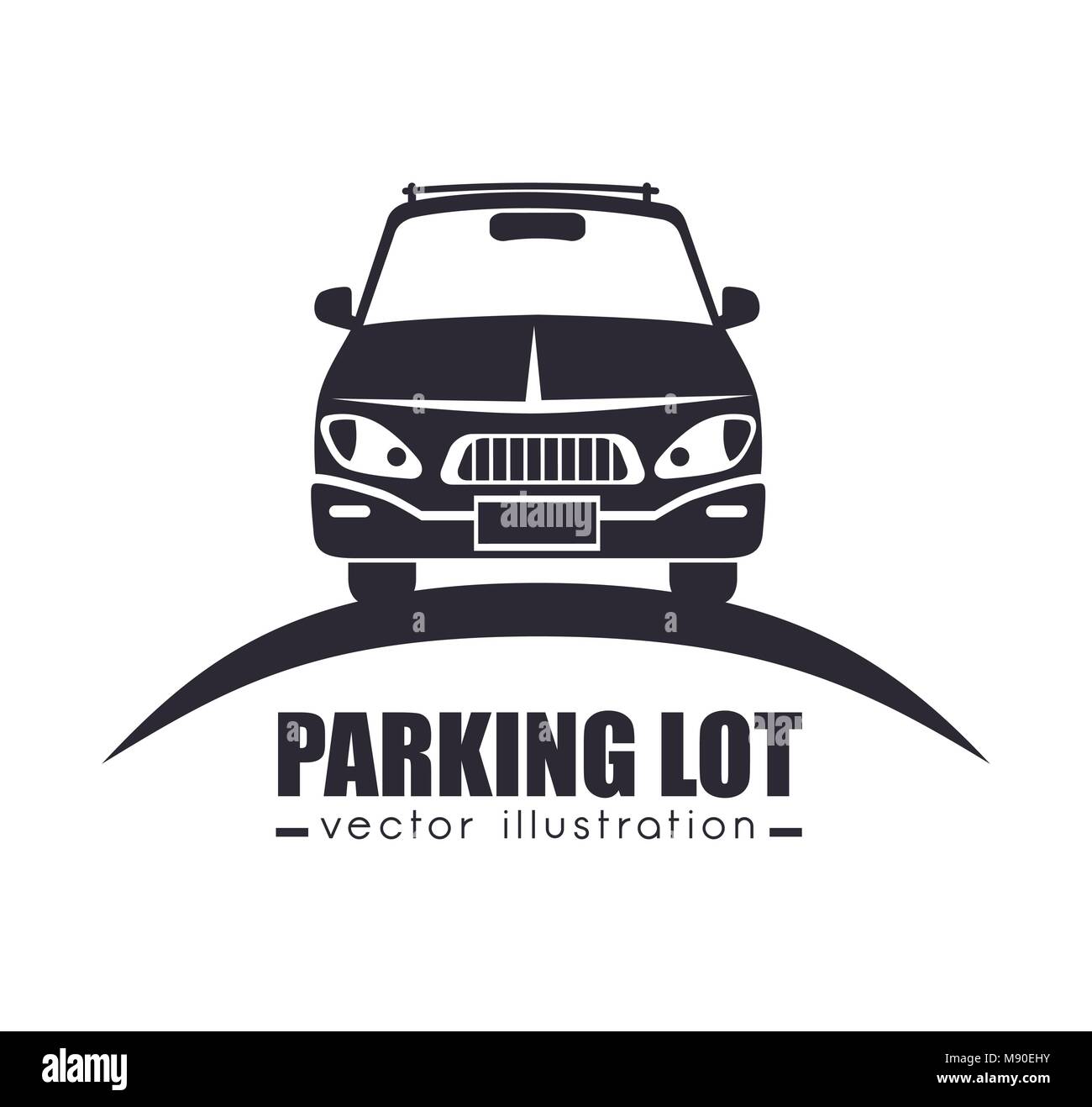 parking lot design, vector illustration eps10 graphic Stock Vector ...